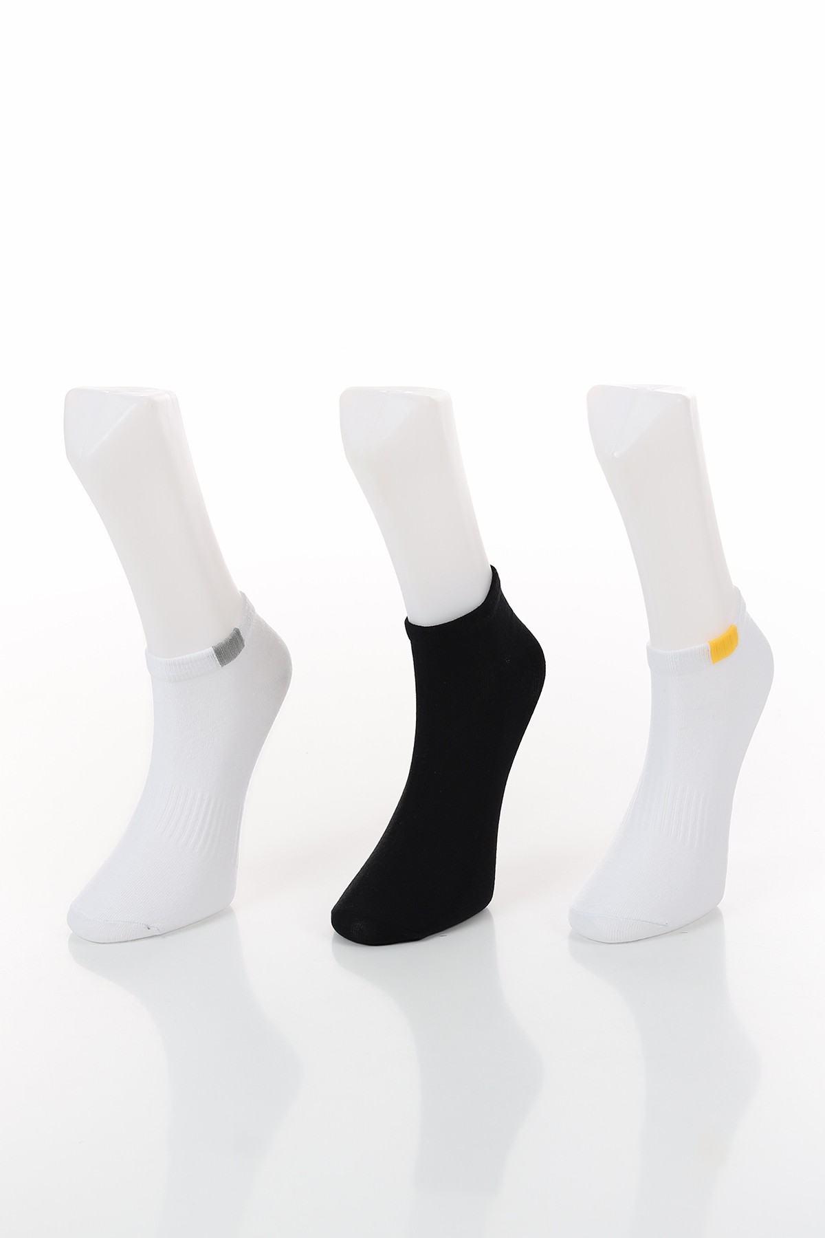 Renkli Üçlü Patik Çorap 132809