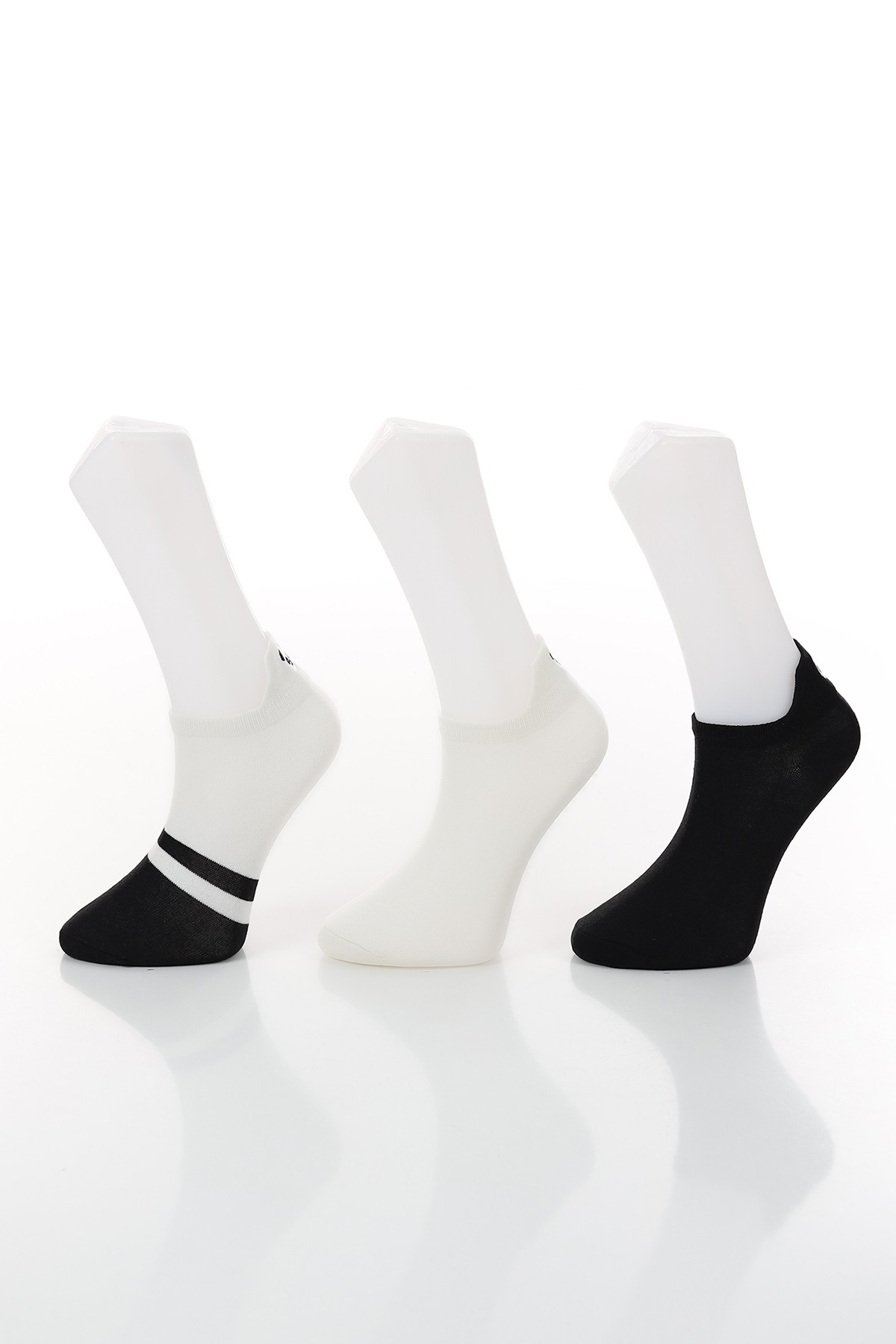 Renkli Üçlü Patik Çorap 132818
