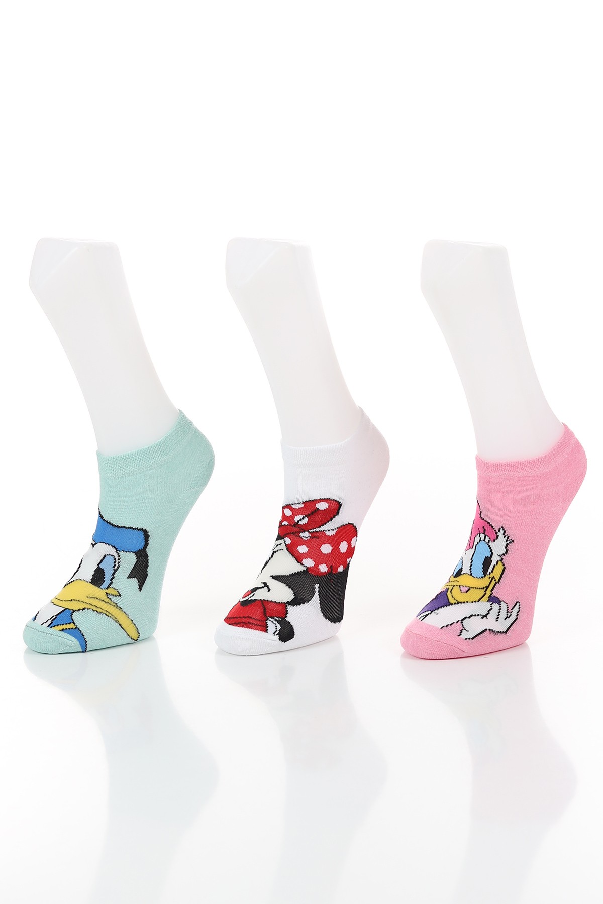 Renkli Üçlü Patik Çorap 132824