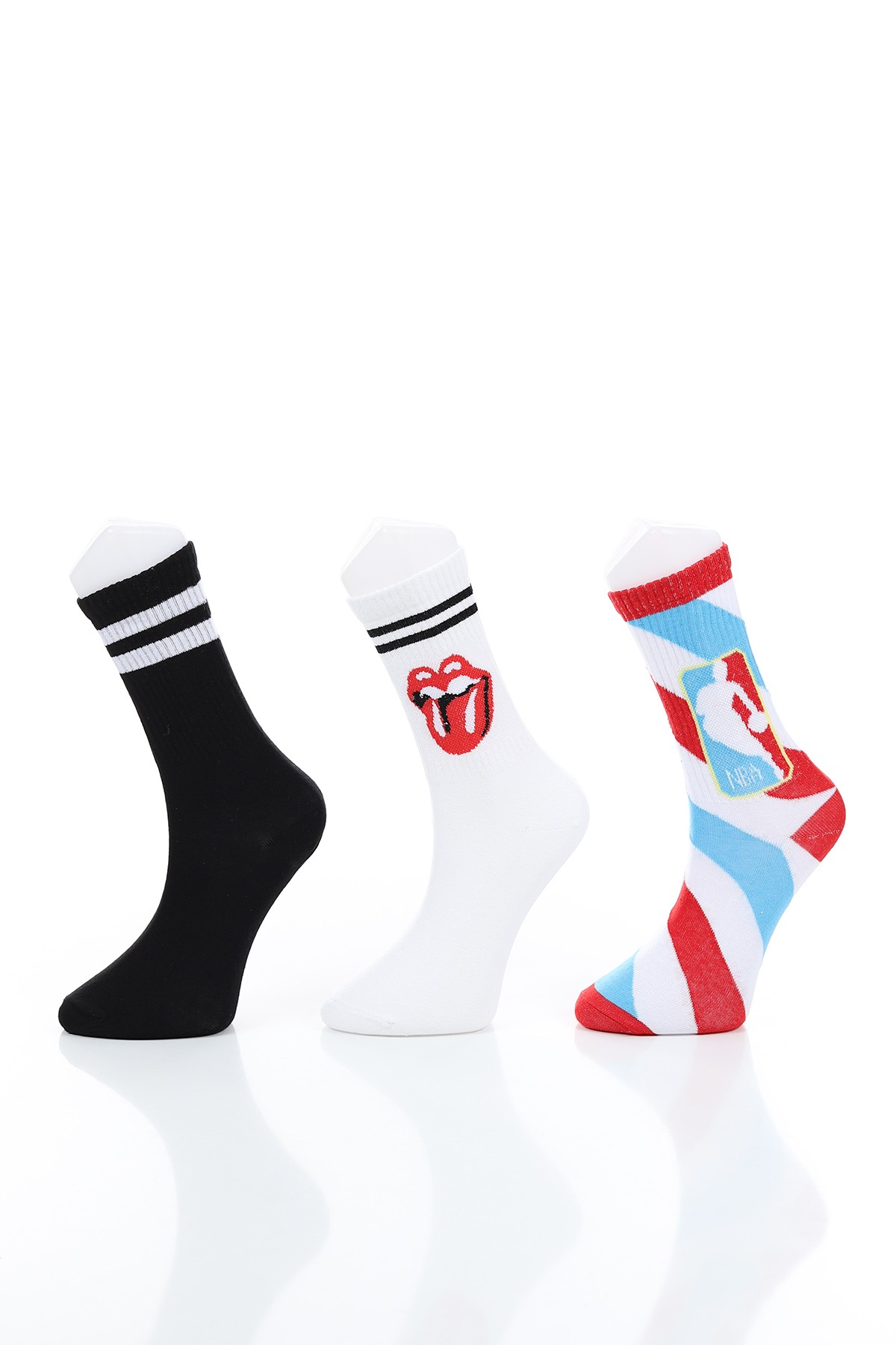 Renkli Üçlü Soket Çorap 142270