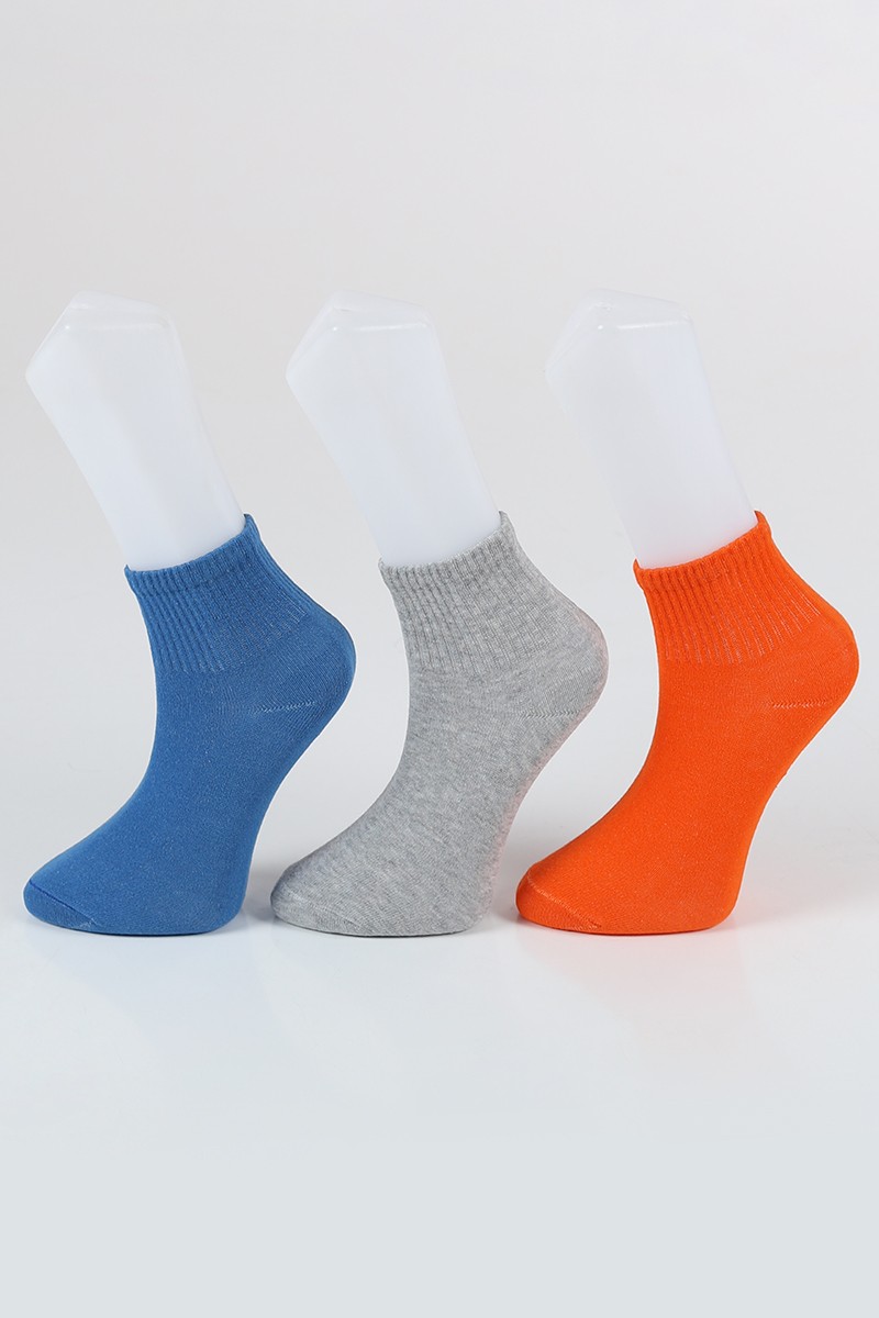 Renkli Üçlü Soket Çorap 85100