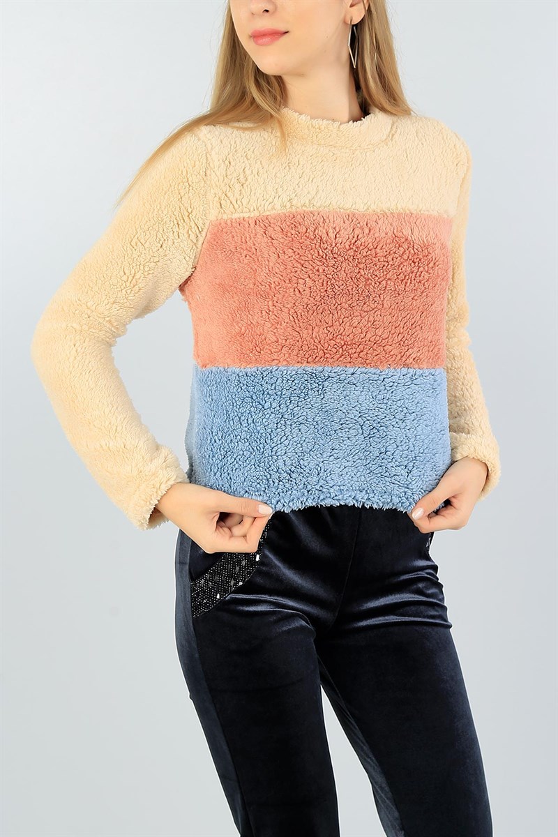 Renkli Yumoş Bayan Sweat 47088