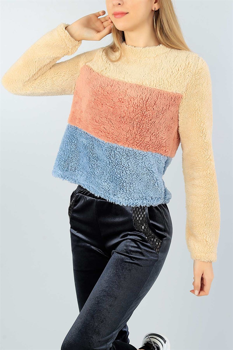 Renkli Yumoş Bayan Sweat 47088
