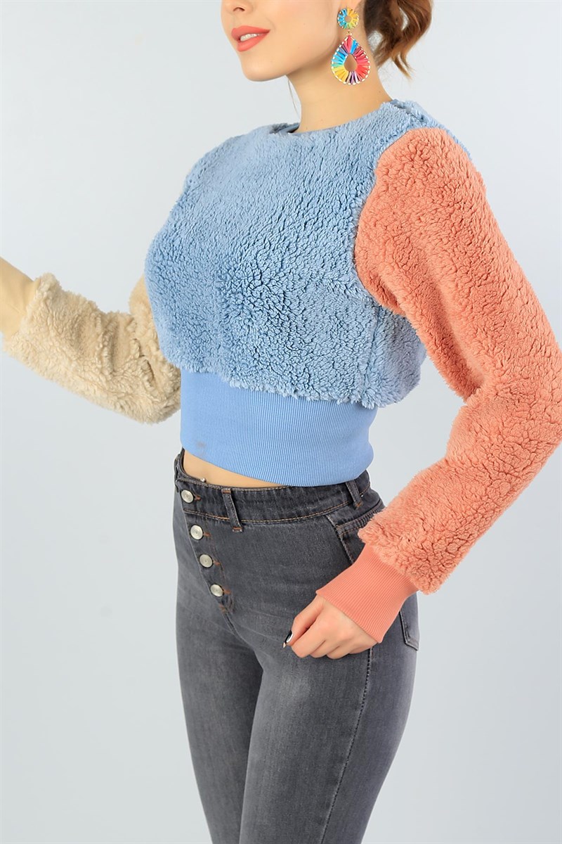 Renkli Yumoş Bayan Sweat 47089