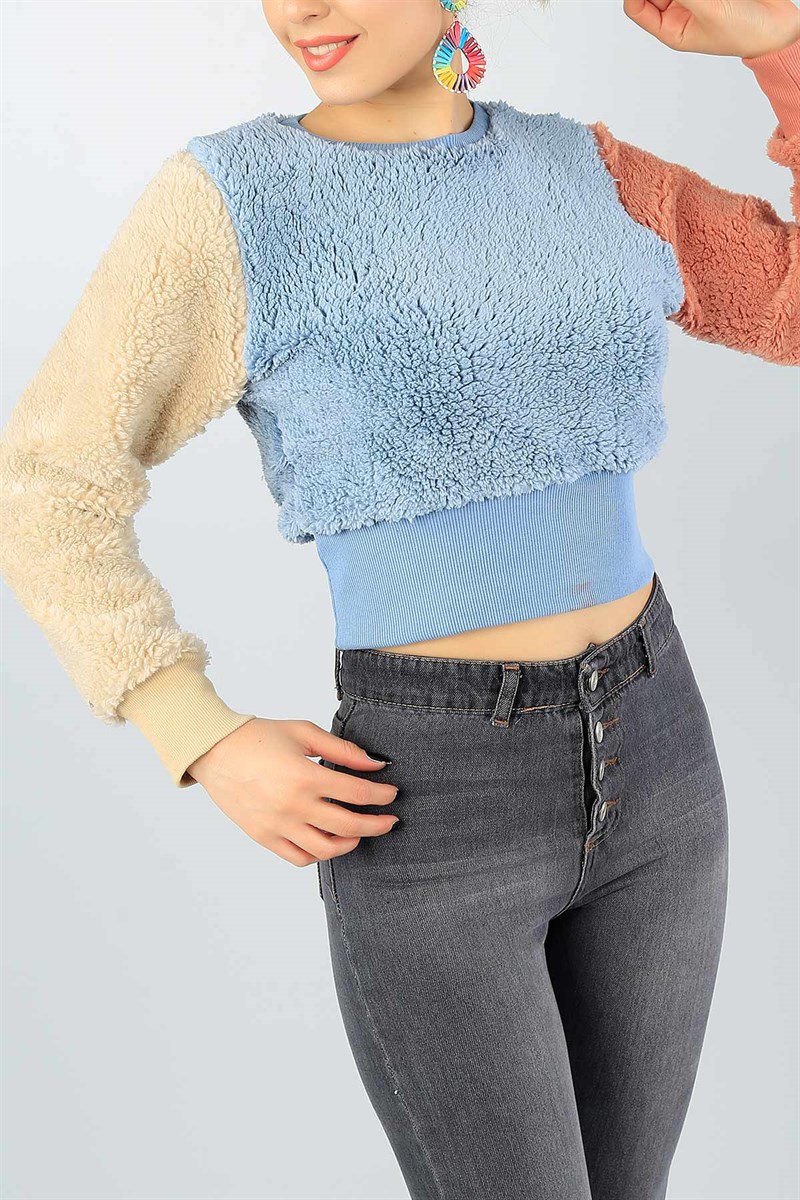 Renkli Yumoş Bayan Sweat 47089