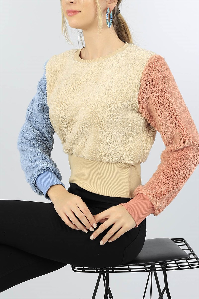 Renkli Yumoş Bayan Sweat 47090