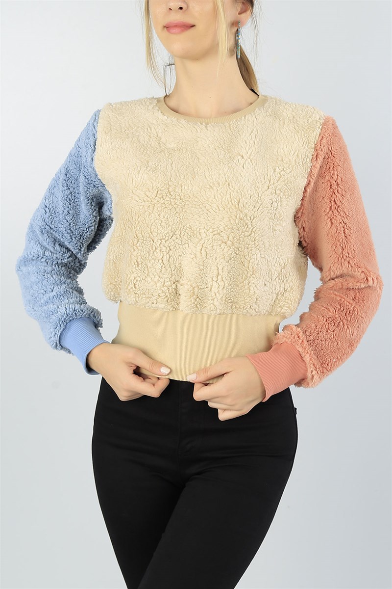 Renkli Yumoş Bayan Sweat 47090