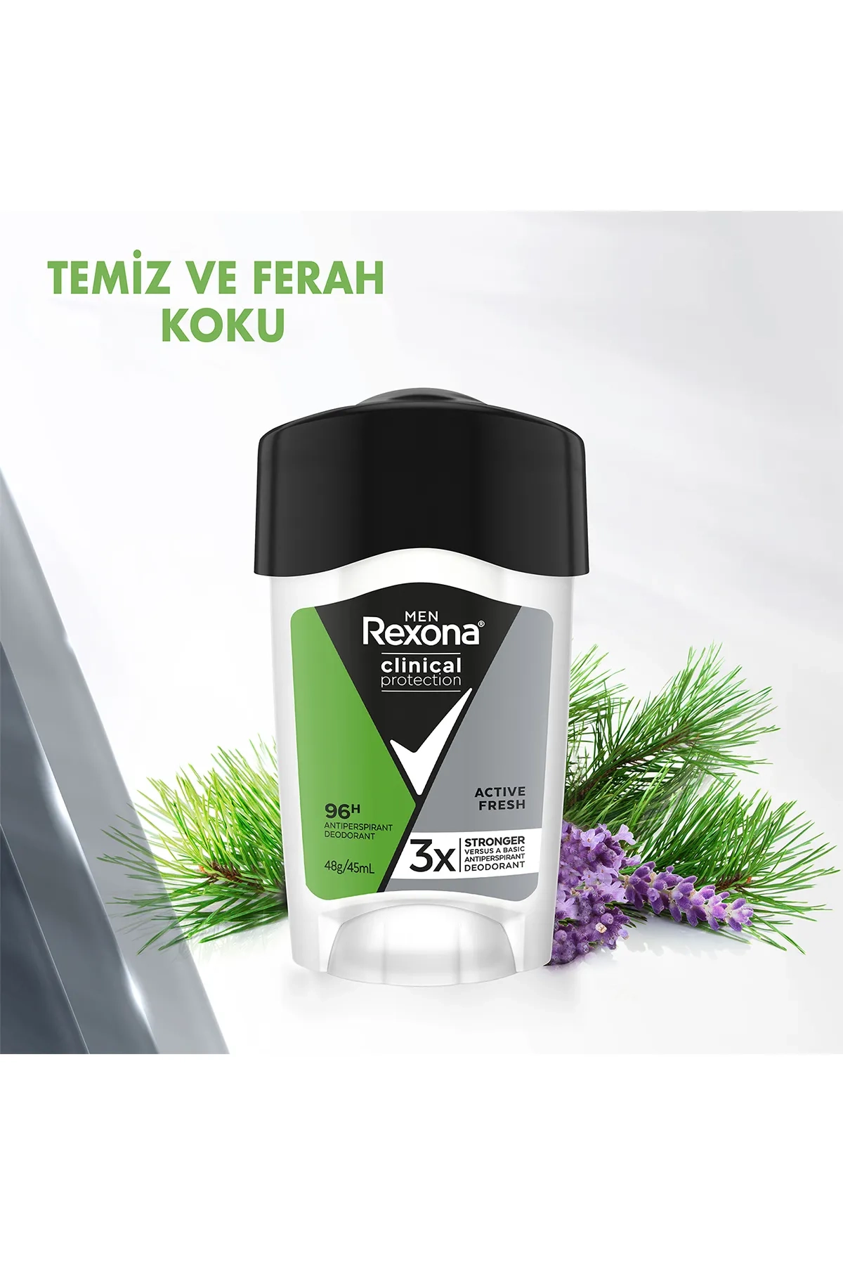 Rexona Men Clinical Protection Erkek Stick Deodorant Active Fresh 96 Saat Koruma 45 ml 286648