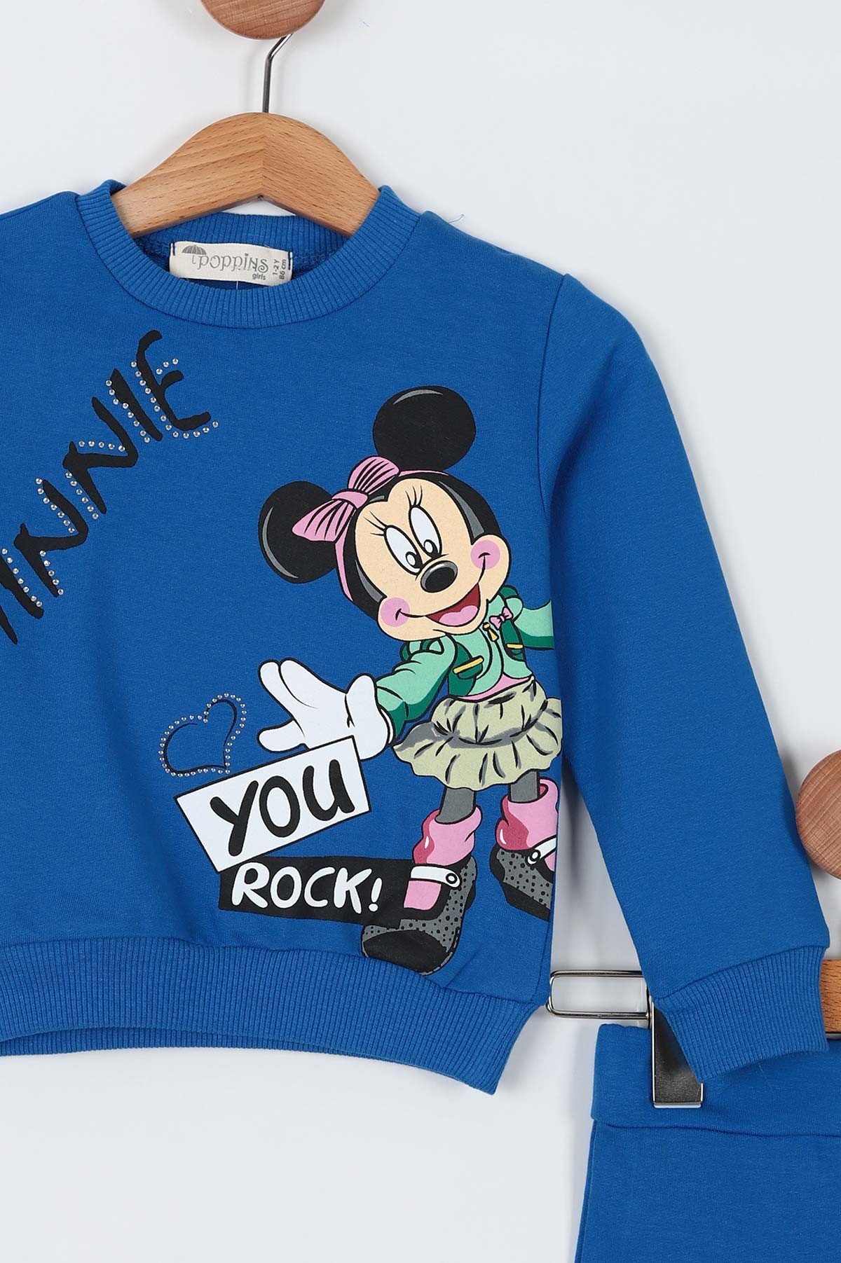 Saks Mavisi (1-4 Yaş) You Rock Baskılı  Kız Bebe Takım 199541