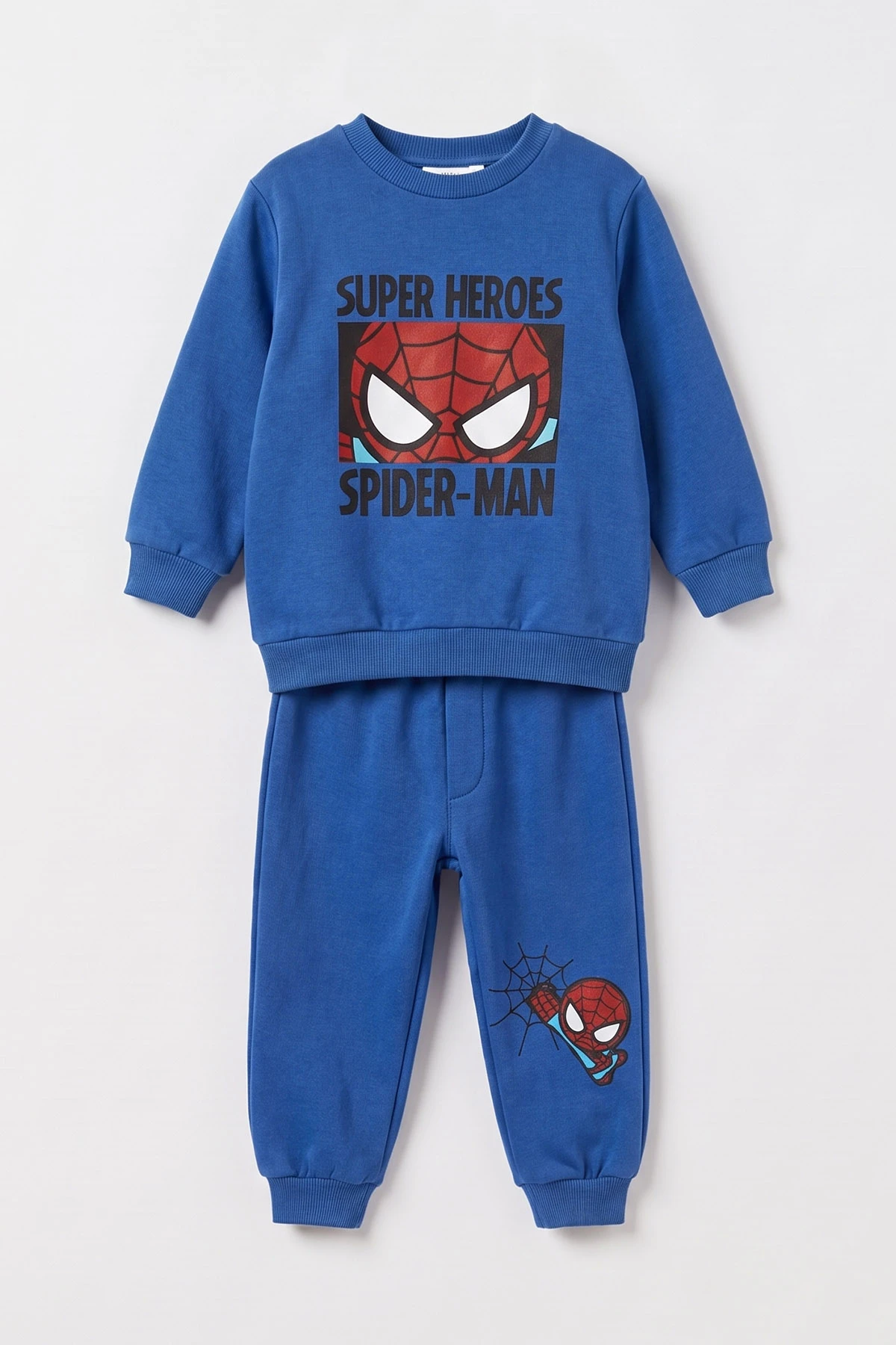 Saks Mavisi (1-5 Yaş)  Super Heroes  Baskılı 2 İp İçi Şardonlu  Erkek Çocuk 2'li Takım 497101