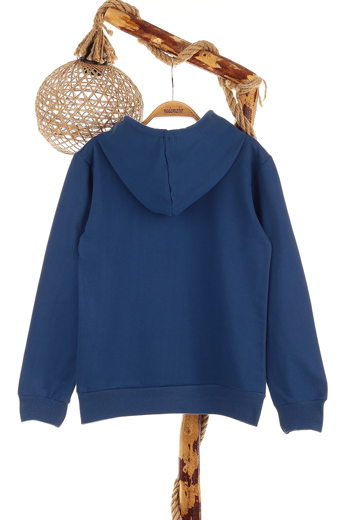 Saks Mavisi (13-16 Yaş) Fans Baskılı Kapüşonlu İki İp Erkek Çocuk Sweat 151706