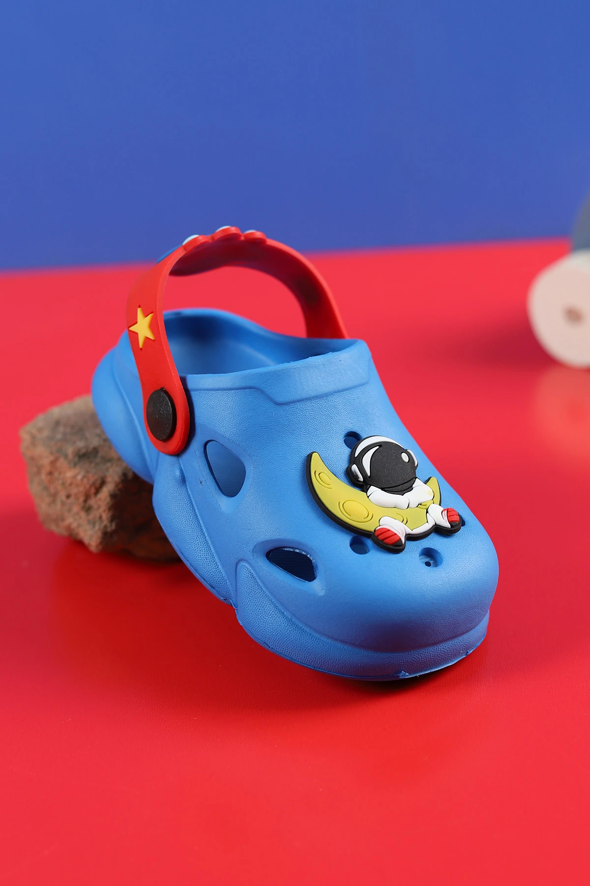 Saks Mavisi (21-26) Figürlü Eva Bebe Terlik & Sandalet 259145