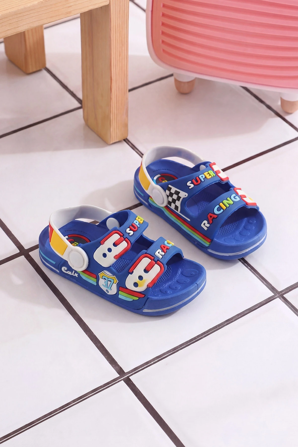 Saks Mavisi ( 25 - 29 ) Figürlü Erkek Çocuk Sandalet 462507