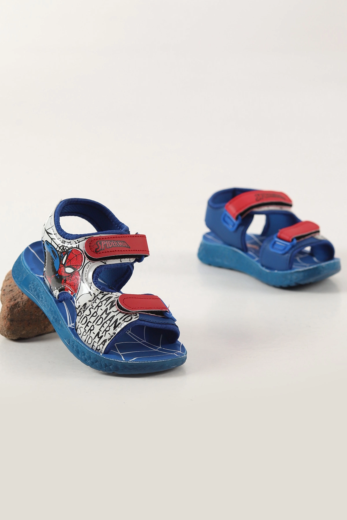 Saks Mavisi ( 26 - 30 ) Cırt Bantlı Figürlü Erkek Çocuk Sandalet 455459