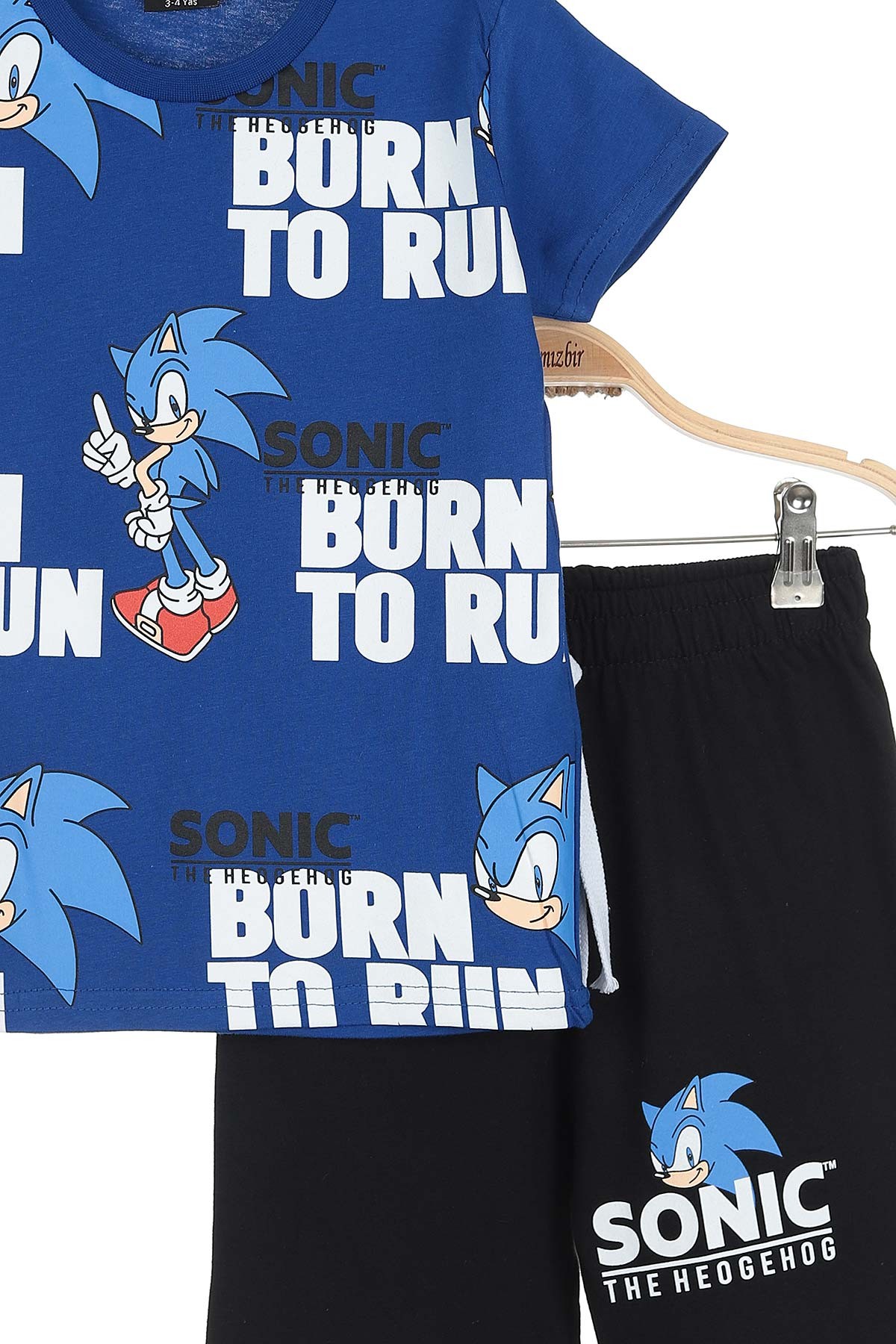 Saks Mavisi (3-10 Yaş) Born To Run Baskılı Erkek Çocuk Takım 171049