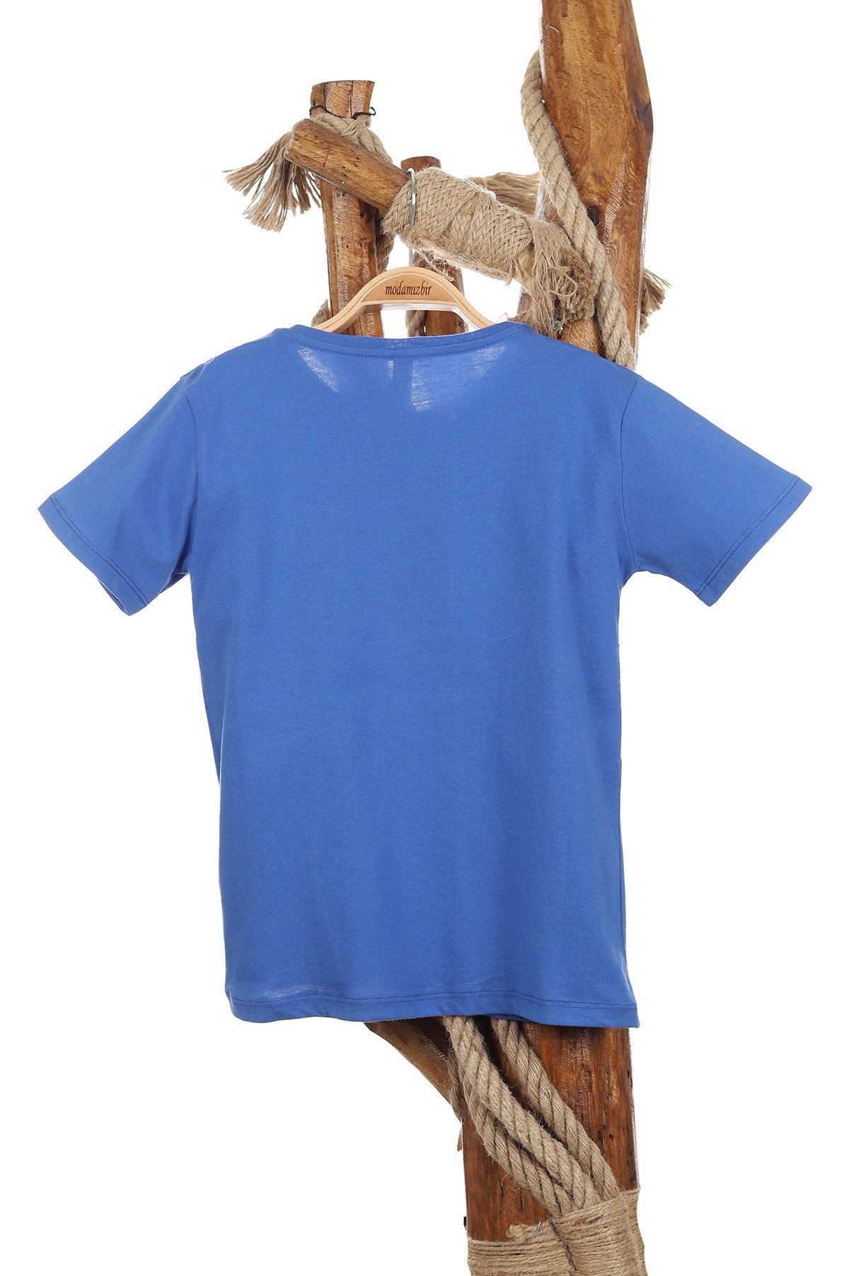 Saks Mavisi (9-12 Yaş) Evertyhıng Baskılı Parçalı Erkek Çocuk Tişört 164008