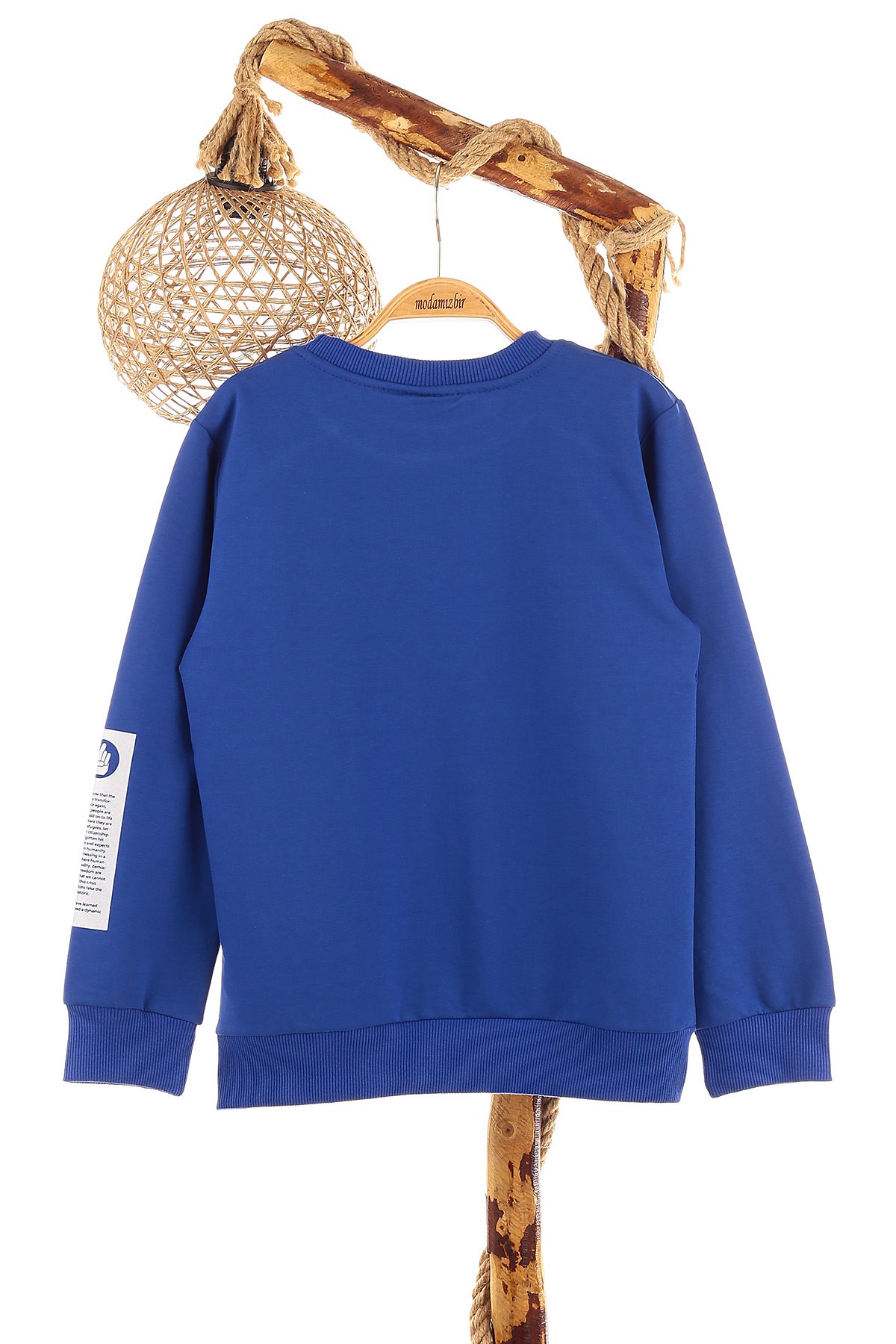Saks Mavisi (9-12 Yaş) Mestar Baskılı Erkek Çocuk Sweat 154293