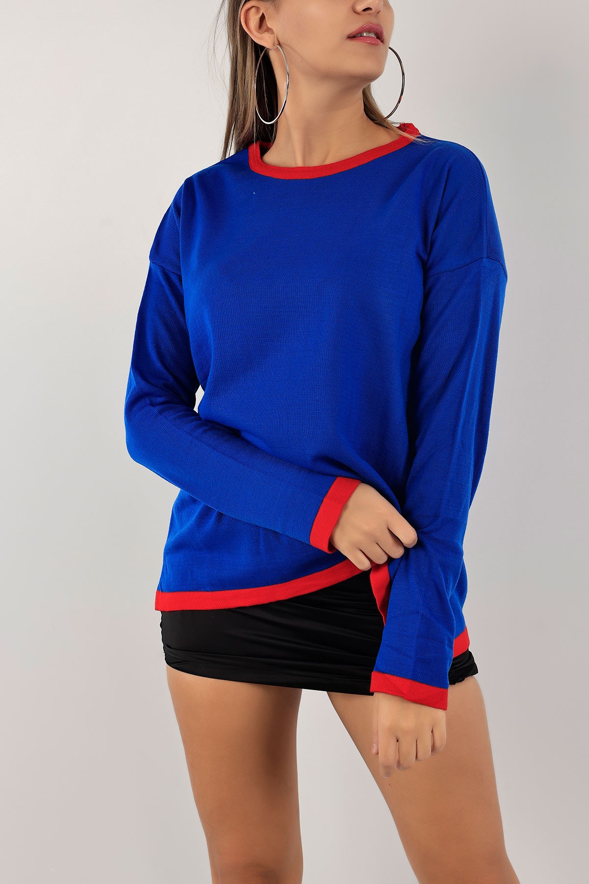 Saks Mavisi Bayan Triko Kazak 136444