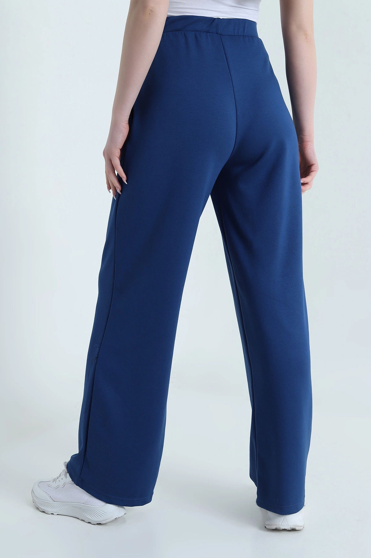 Saks Mavisi Cepli Pileli Modal Kadın Pantolon 451589