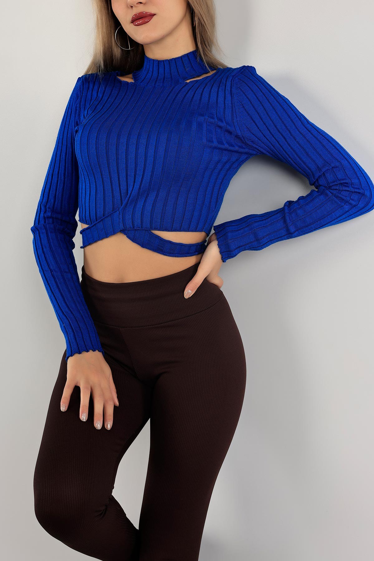 Saks Mavisi Fitilli Bayan Triko 136474