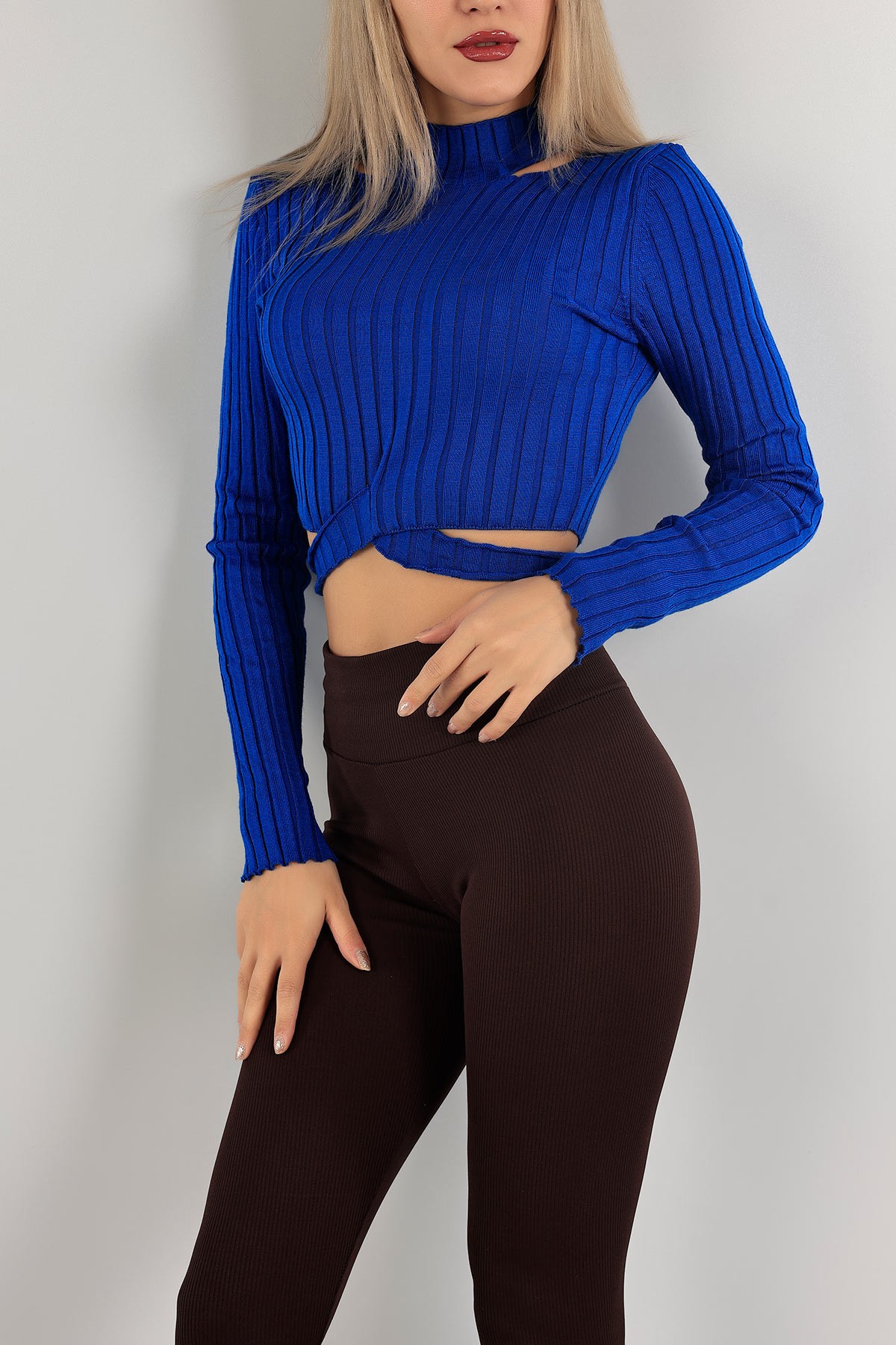 Saks Mavisi Fitilli Bayan Triko 136474