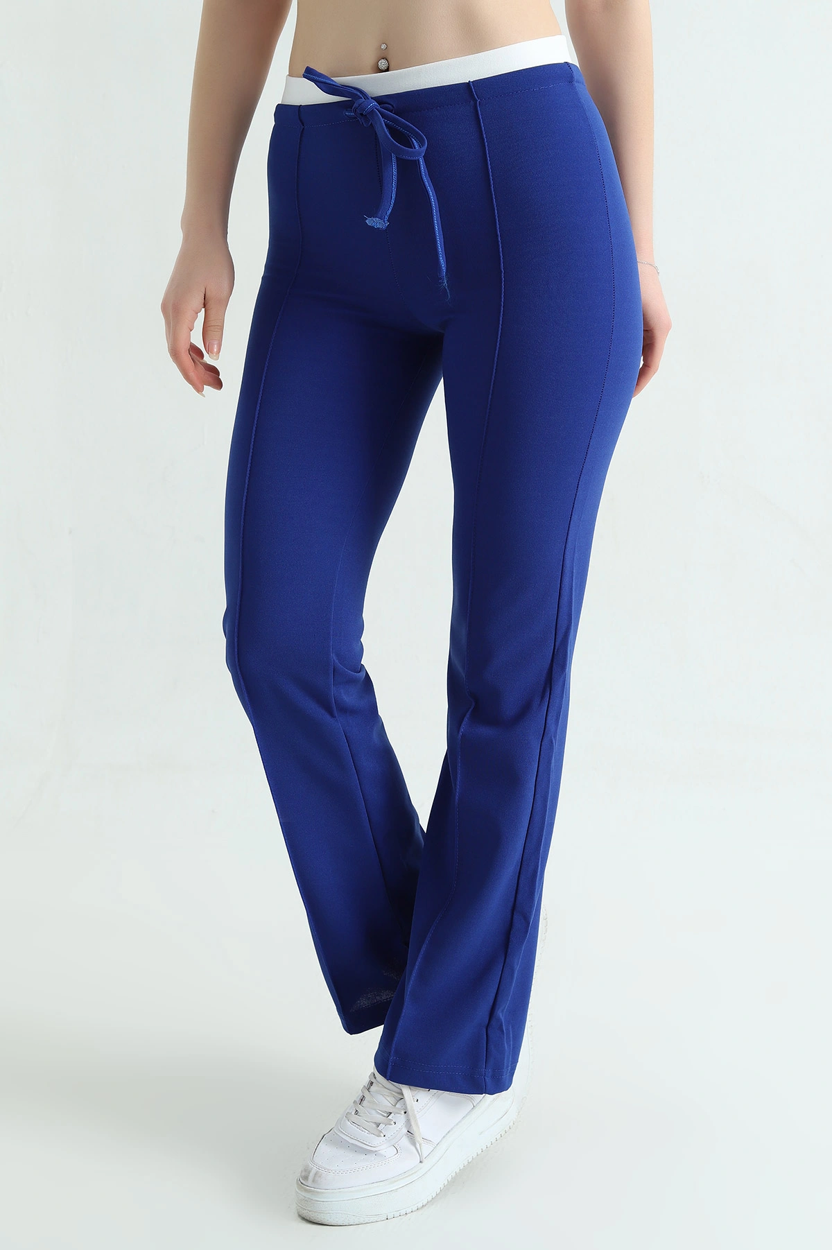 Saks Mavisi Garnili Scuba Krep Bayan Pantolon 337055