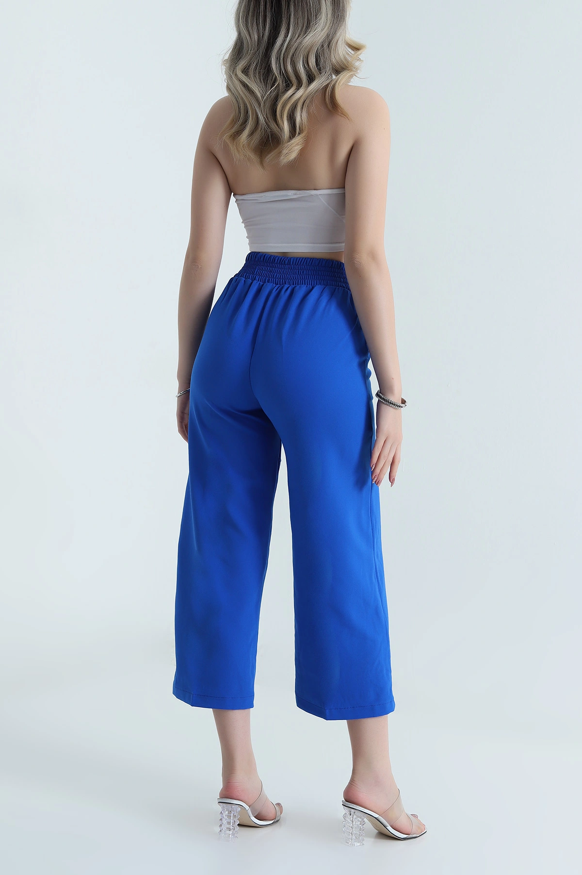 Saks Mavisi Gipeli Cepli Dabıl Kadın Pantolon 478833