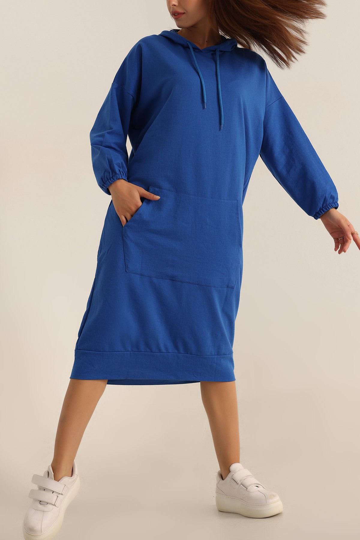 Saks Mavisi İki İp Tunik Elbise 198389