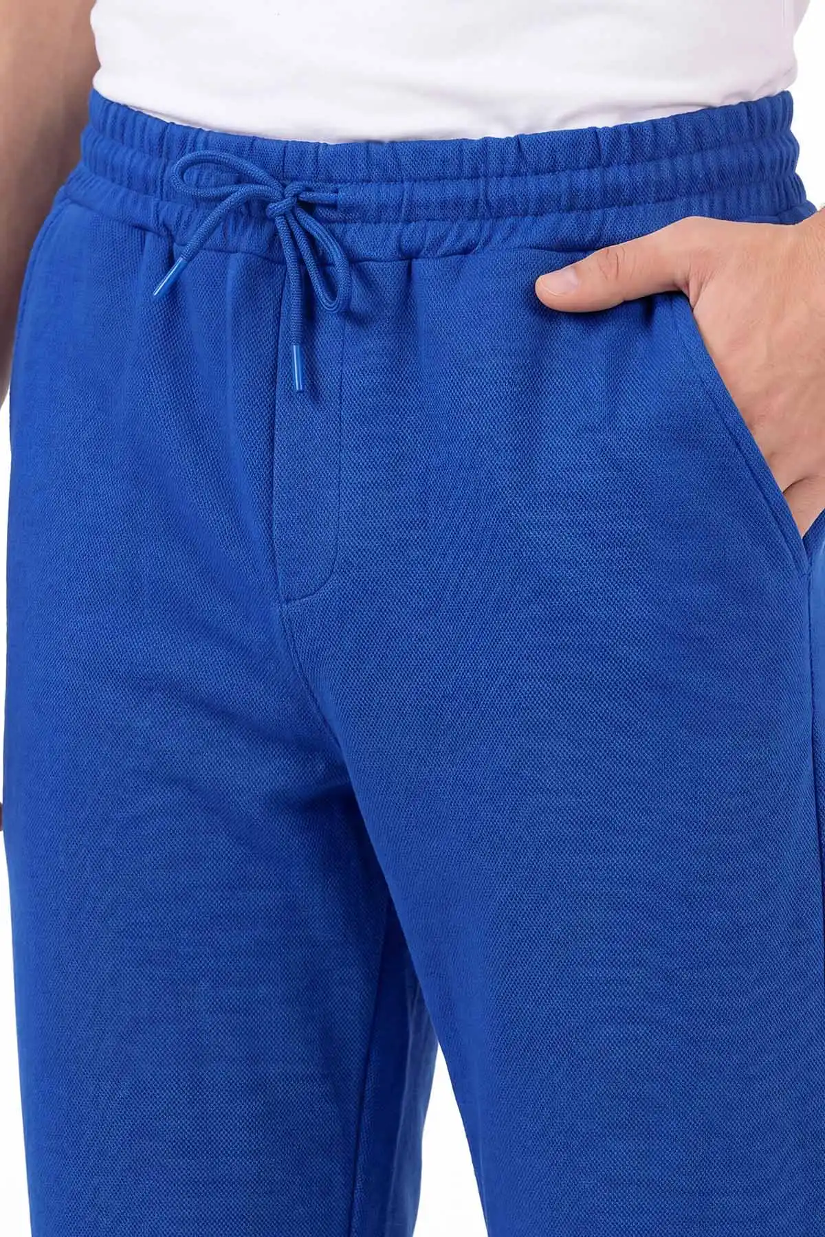 Saks Mavisi Pike Kumaş Boyfriend Erkek Pantolon 459890