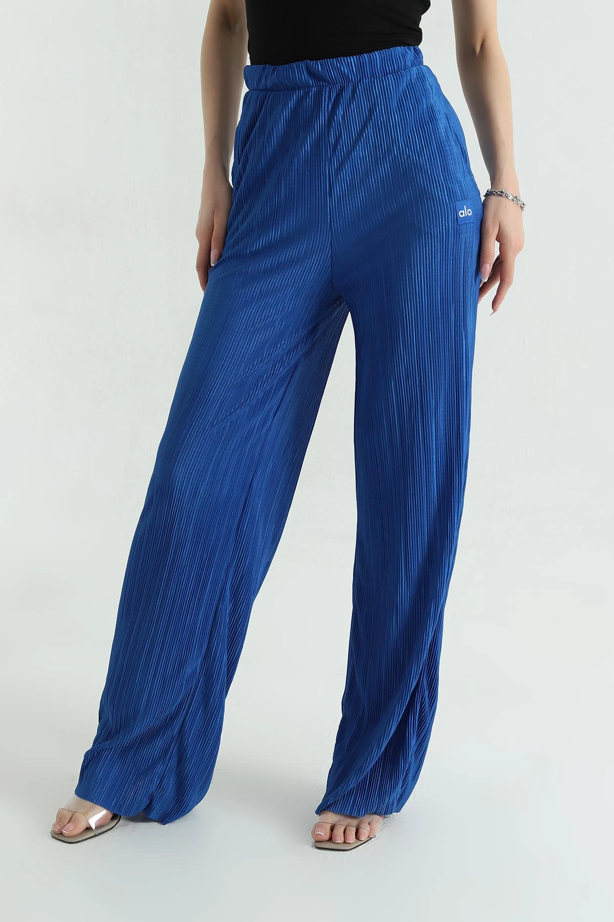 Saks Mavisi Piliseli Kadın Pantolon 375528