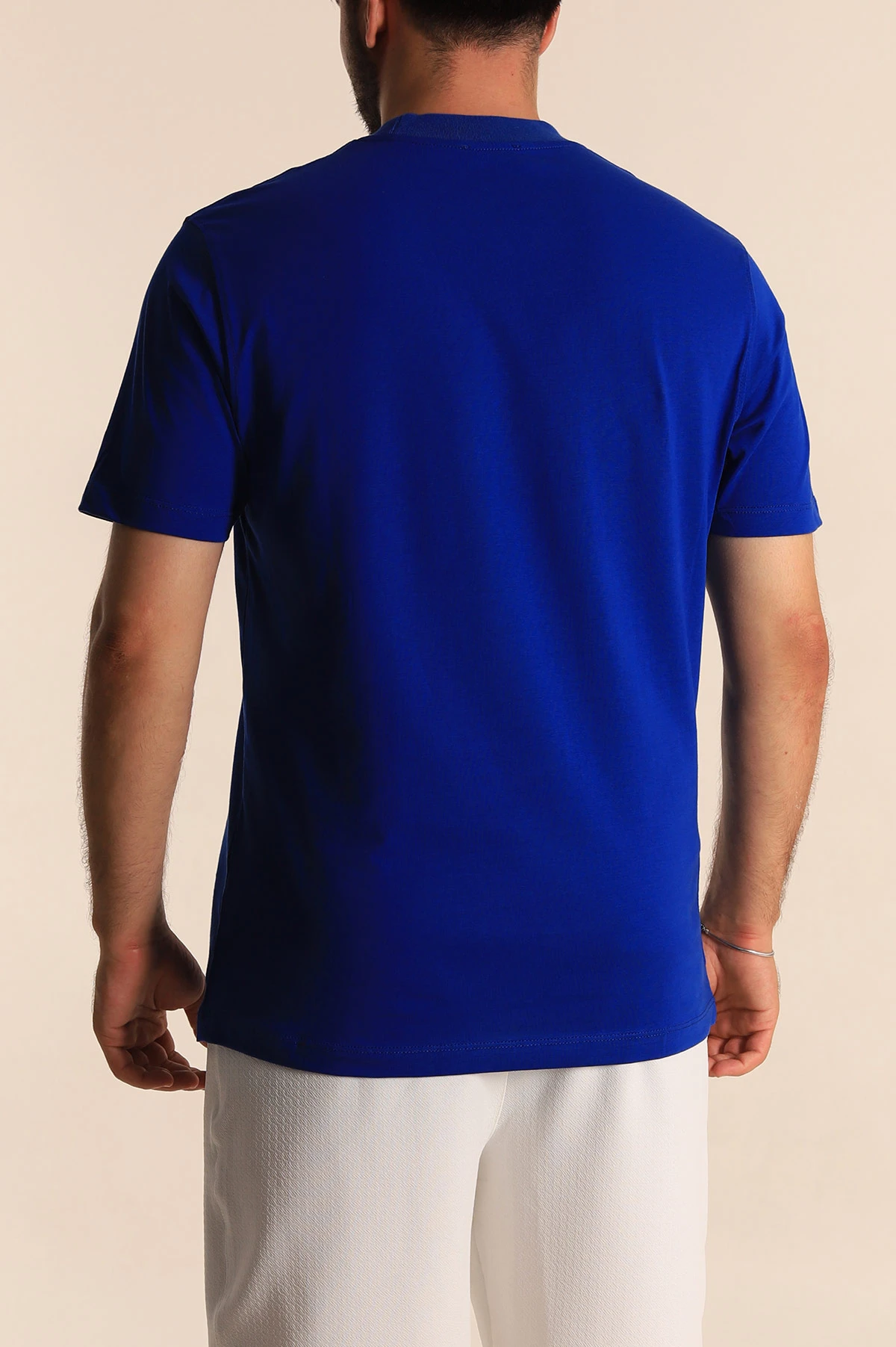 Saks Mavisi Relaxed Fit Basic Erkek Tişört 279908