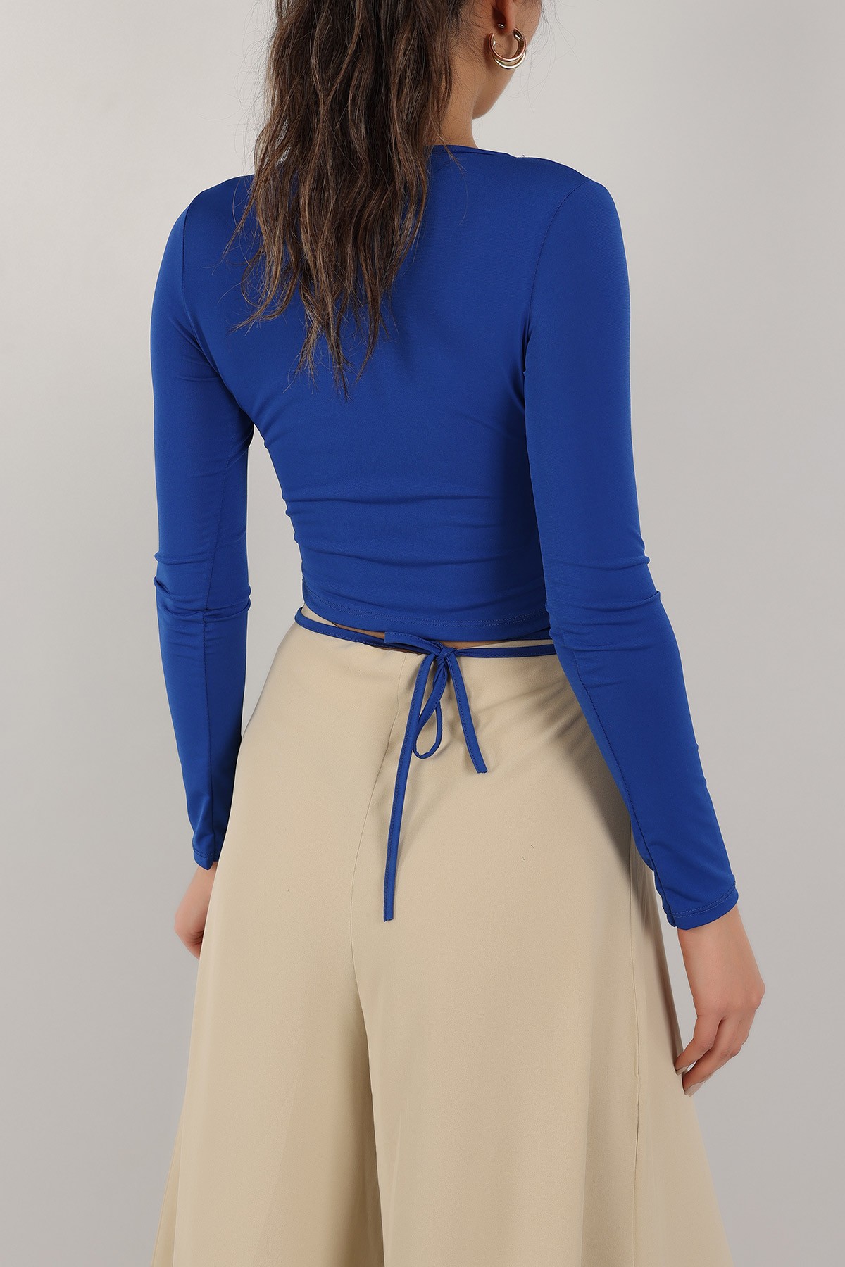 Saks Mavisi Sandy Kumaş Bluz 157933