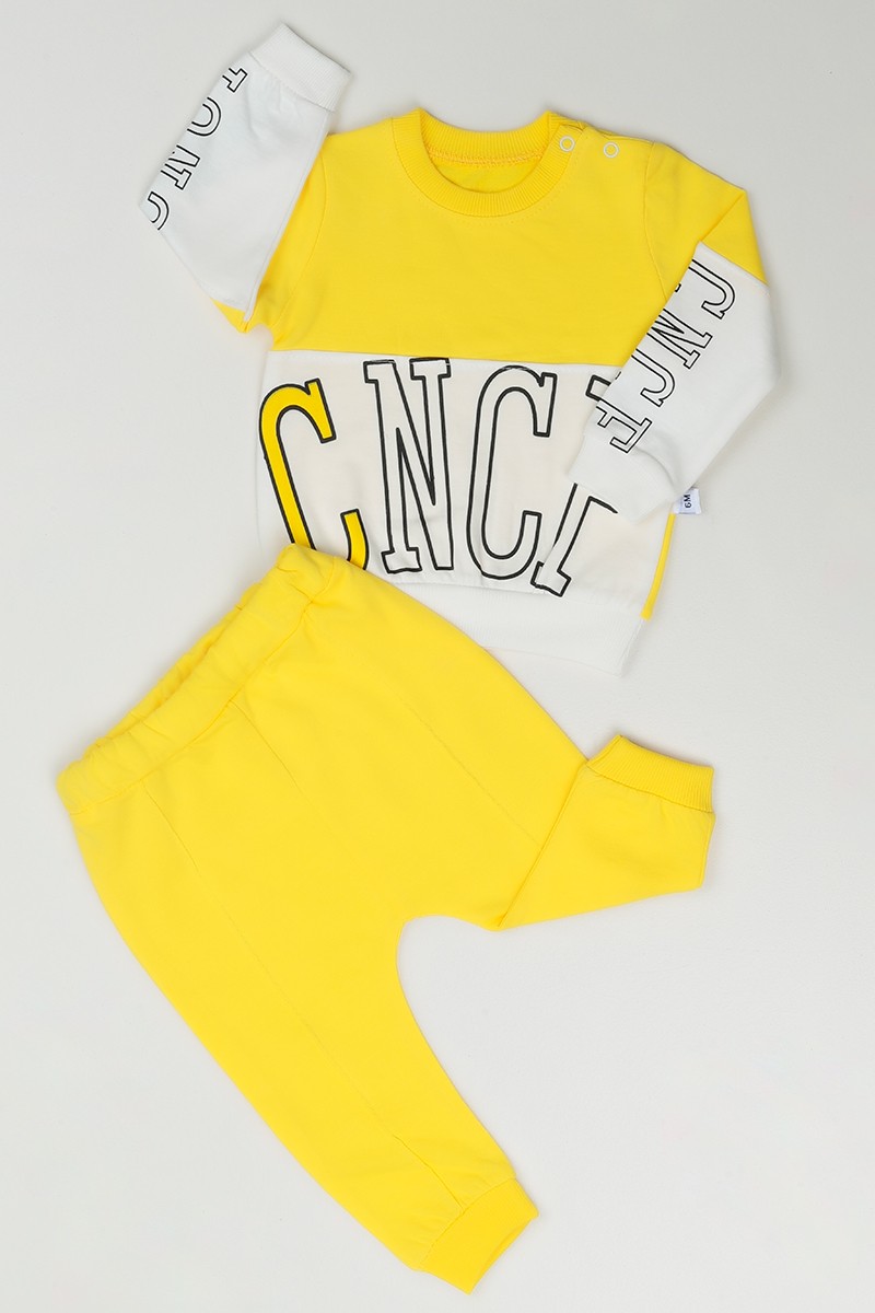 Sarı (0-18 Ay) CNCF Baskılı Kız Çocuk Takım 84198