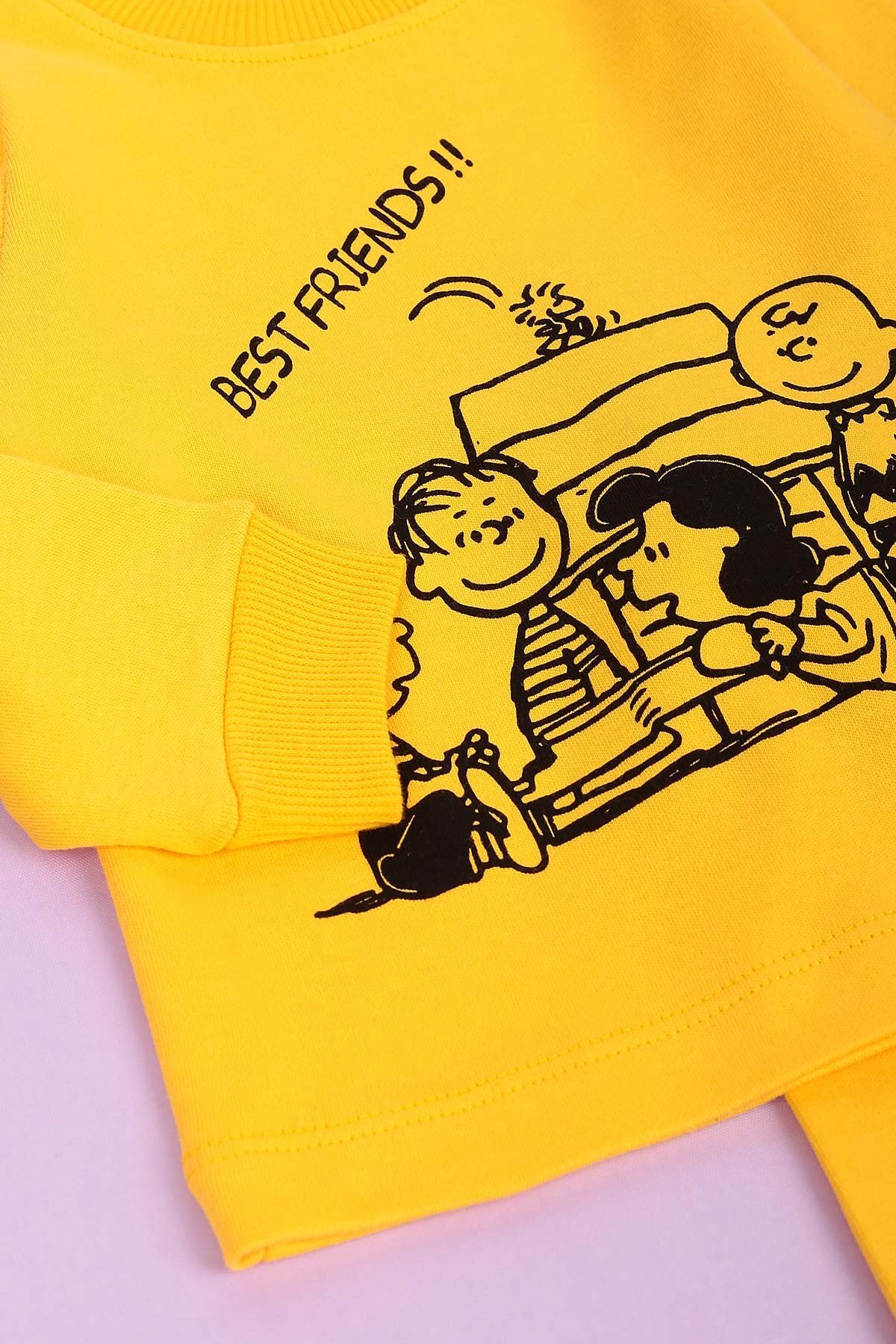 Sarı (1-3 Yaş) Best Frıends Baskılı Erkek Çocuk Takım 148294