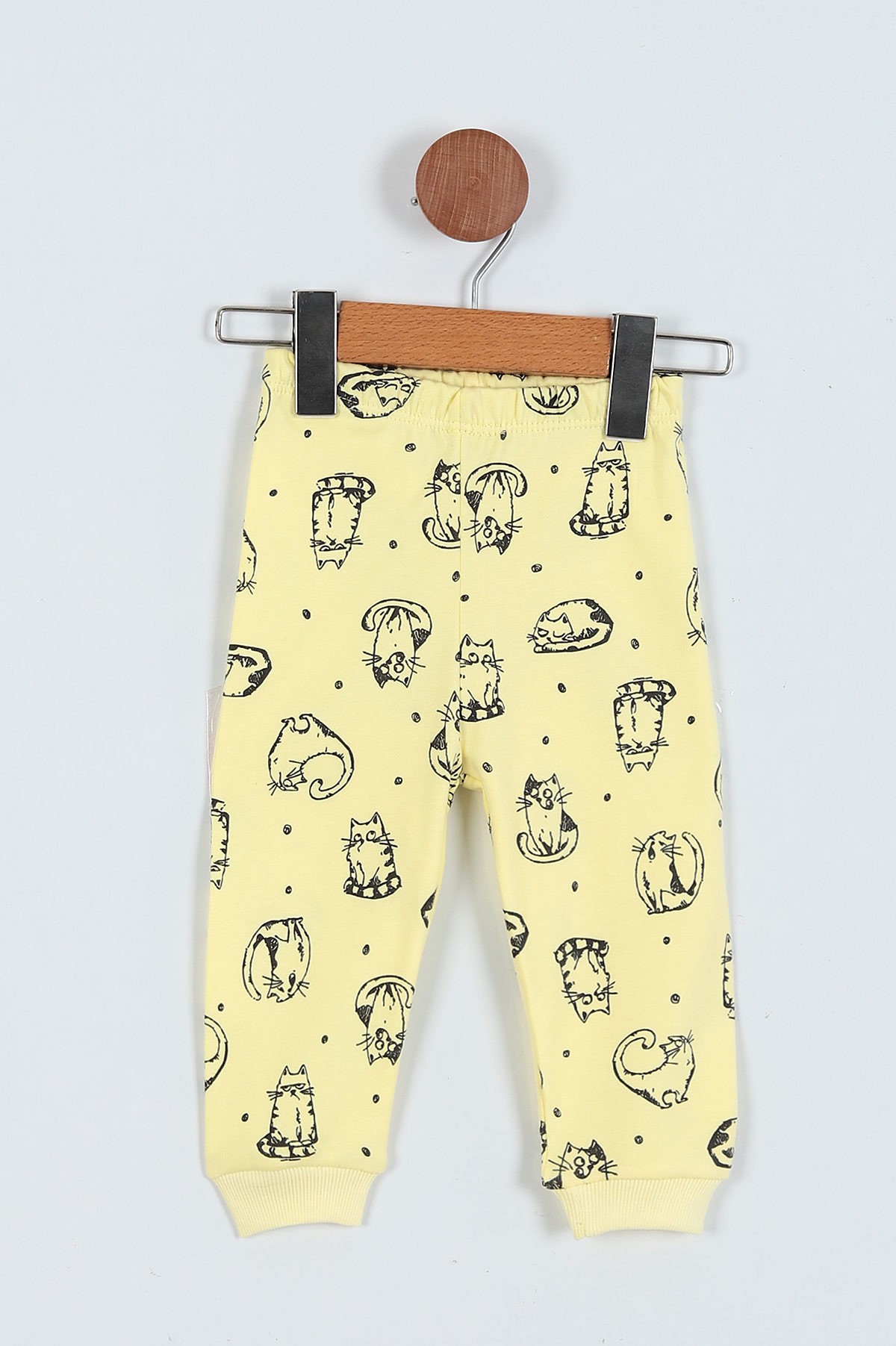 Sarı (1-3 Yaş) You Rock Baskılı Kız Çocuk Pijama Takım 219640