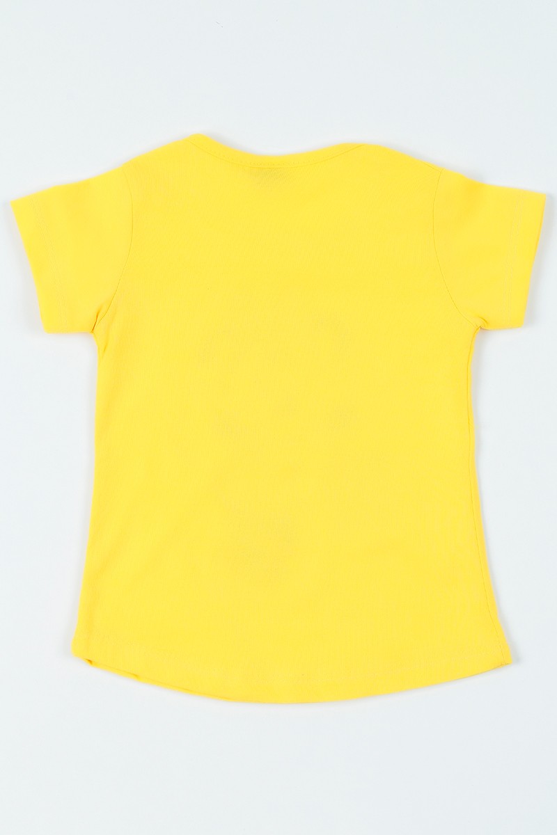Sarı (1-6 yaş) Mınnıe Mouse Baskılı Kız Çocuk Tişört 108400