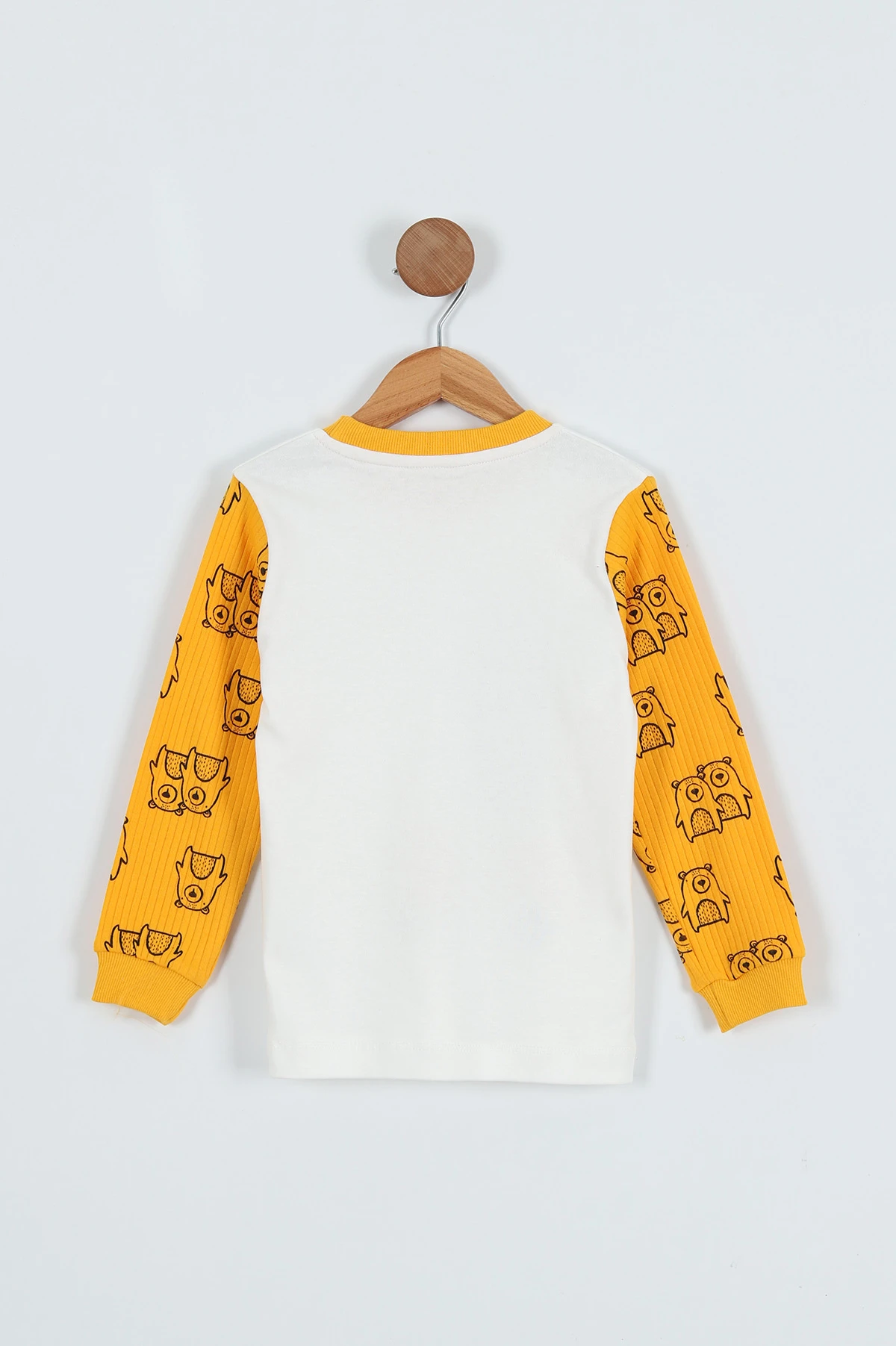 Sarı (1-9 Yaş) Baskılı Kız Çocuk Sweat 275793