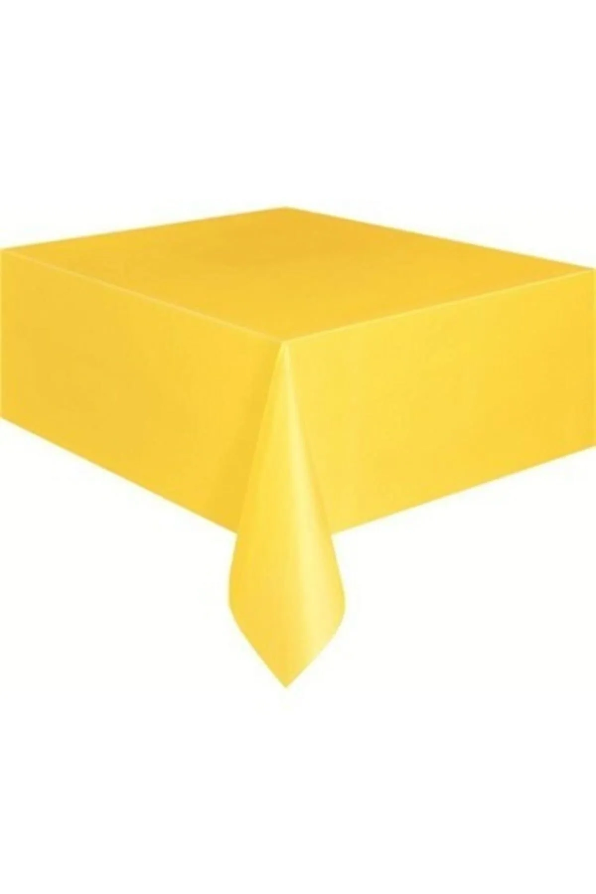 Sarı 120x180 cm Masa Örtüsü Plastik Düz 301001