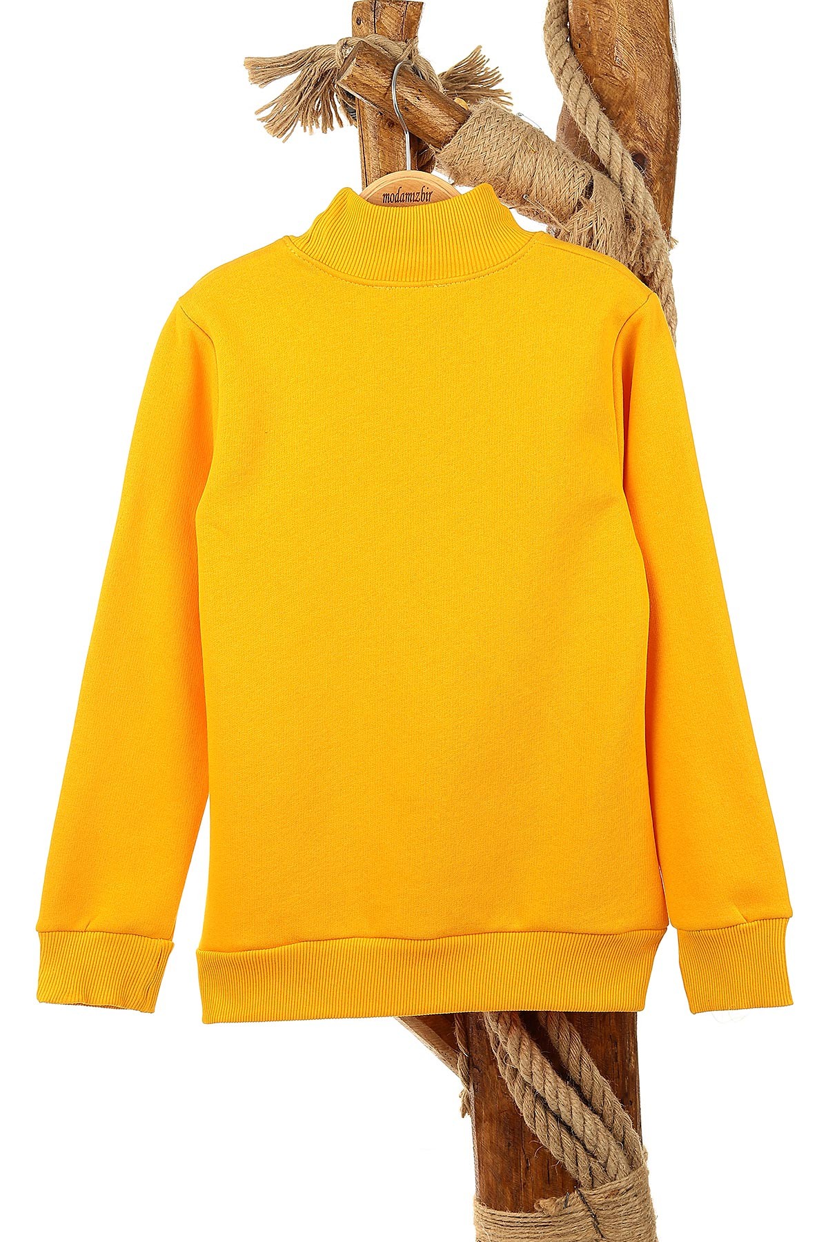 Sarı (13-16 Yaş) Let'S Party Baskılı Üç İp Şardonlu Erkek Çocuk Sweat 154259