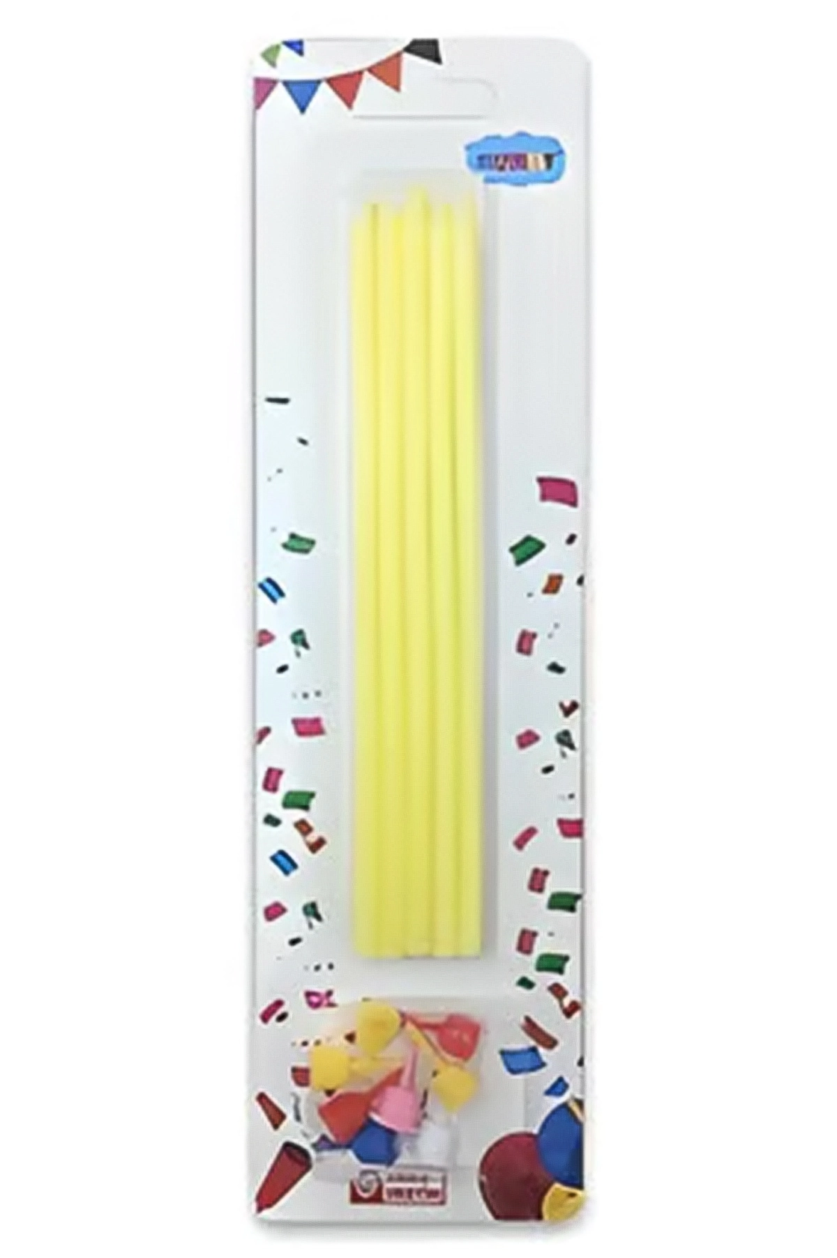 Sarı 15 cm Mum 10'lu 451647