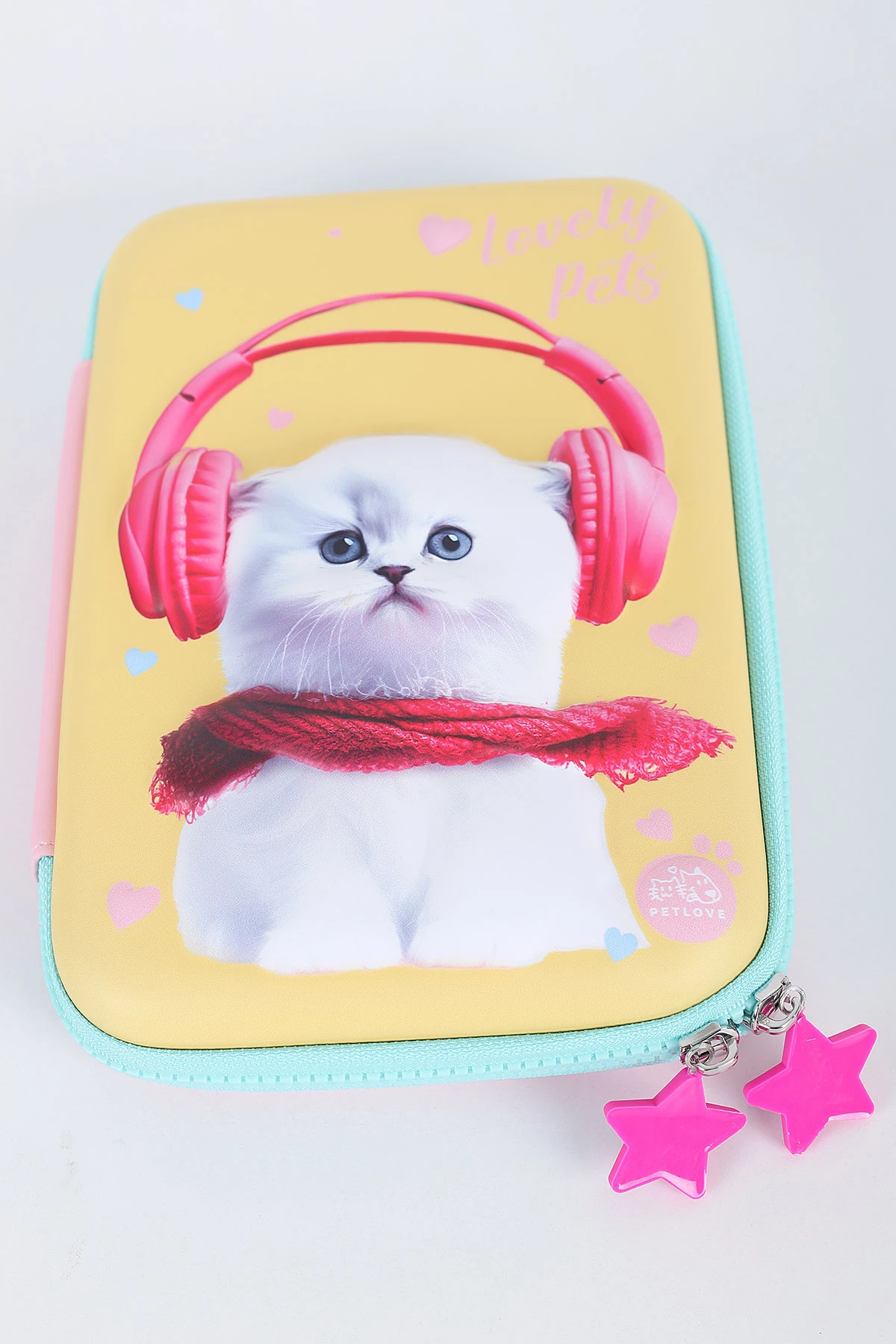 Sarı 15x23 Cm Büyük Boy Fixpoint Kabartmalı Lüks Kalem Kutu 392928