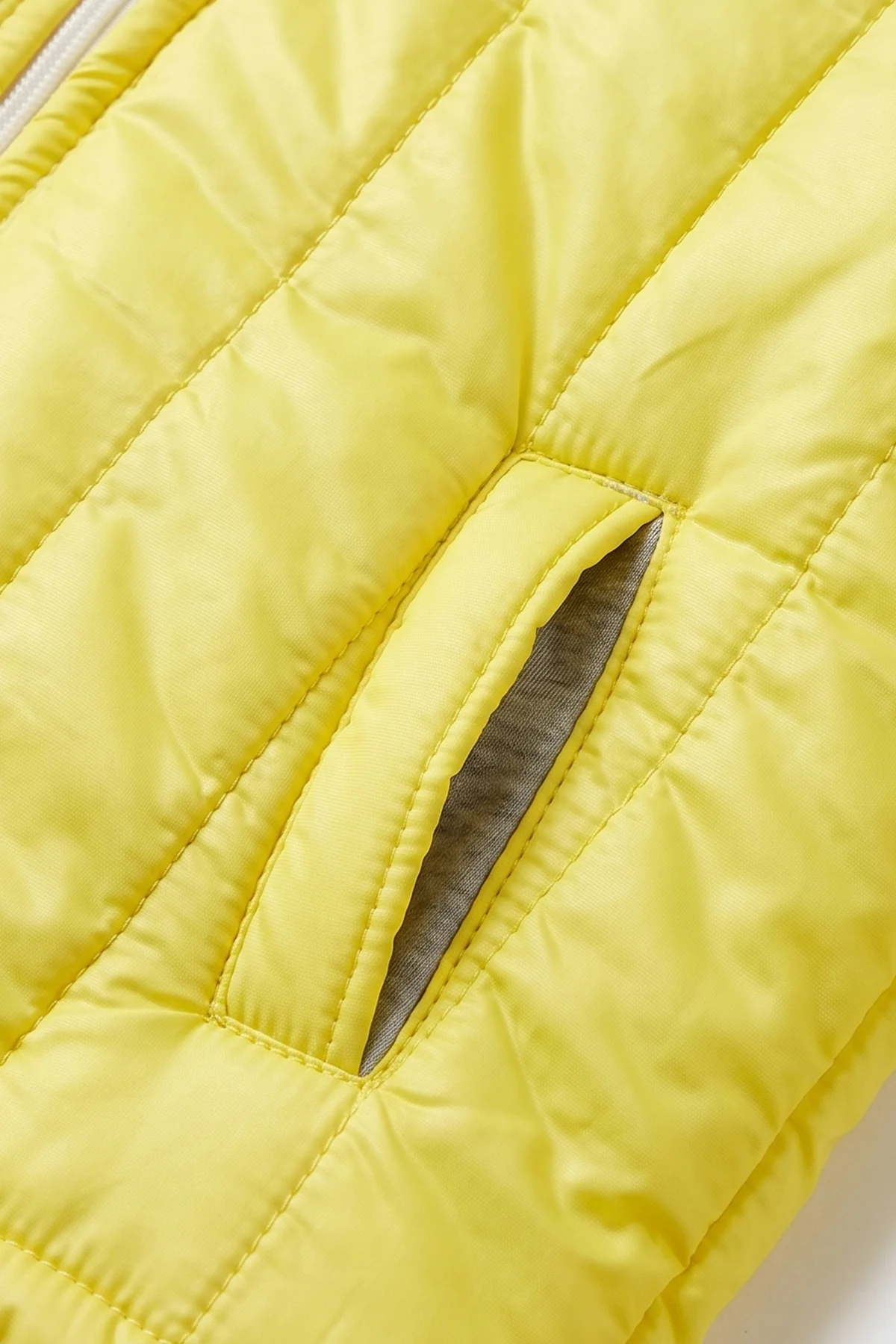 Sarı (2-10 Yaş) Fleto Cepli Kapüşonlu Çocuk Mont 486884