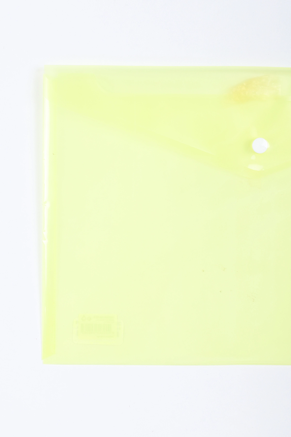Sarı 23x32 Cm Soft Şeffaf Çıtçıtlı Dosya 387438