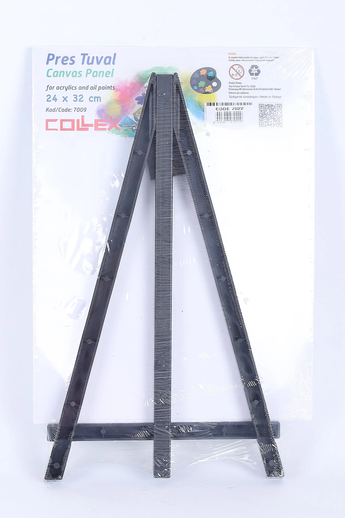 Sarı 24x32 Cm Collex Pres Tuval Seti Şövaleli 384368