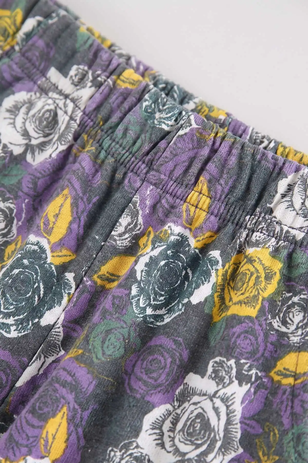 Sarı (3-15 Yaş) Kedi Baskılı Ribana Kumaş Kız Çocuk Pijama Takımı 477078