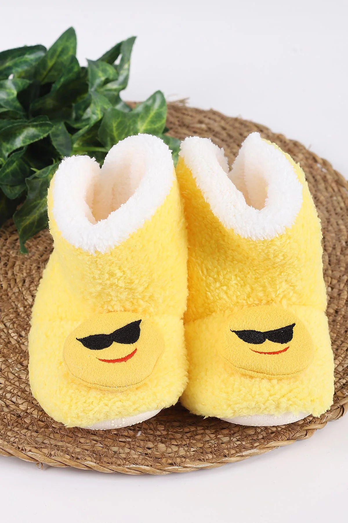 Sarı (3-6 Ay) Figürlü Peluş Bebek Kuzu Panduf 416462