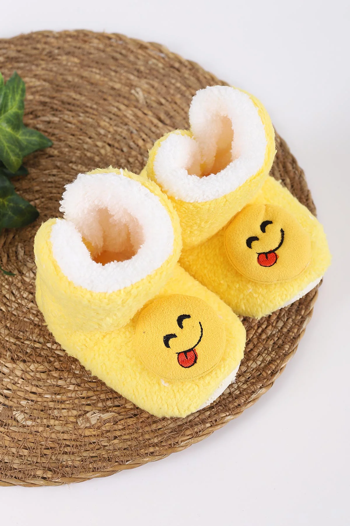 Sarı (3-6 Ay) Figürlü Peluş Bebek Kuzu Panduf 416463