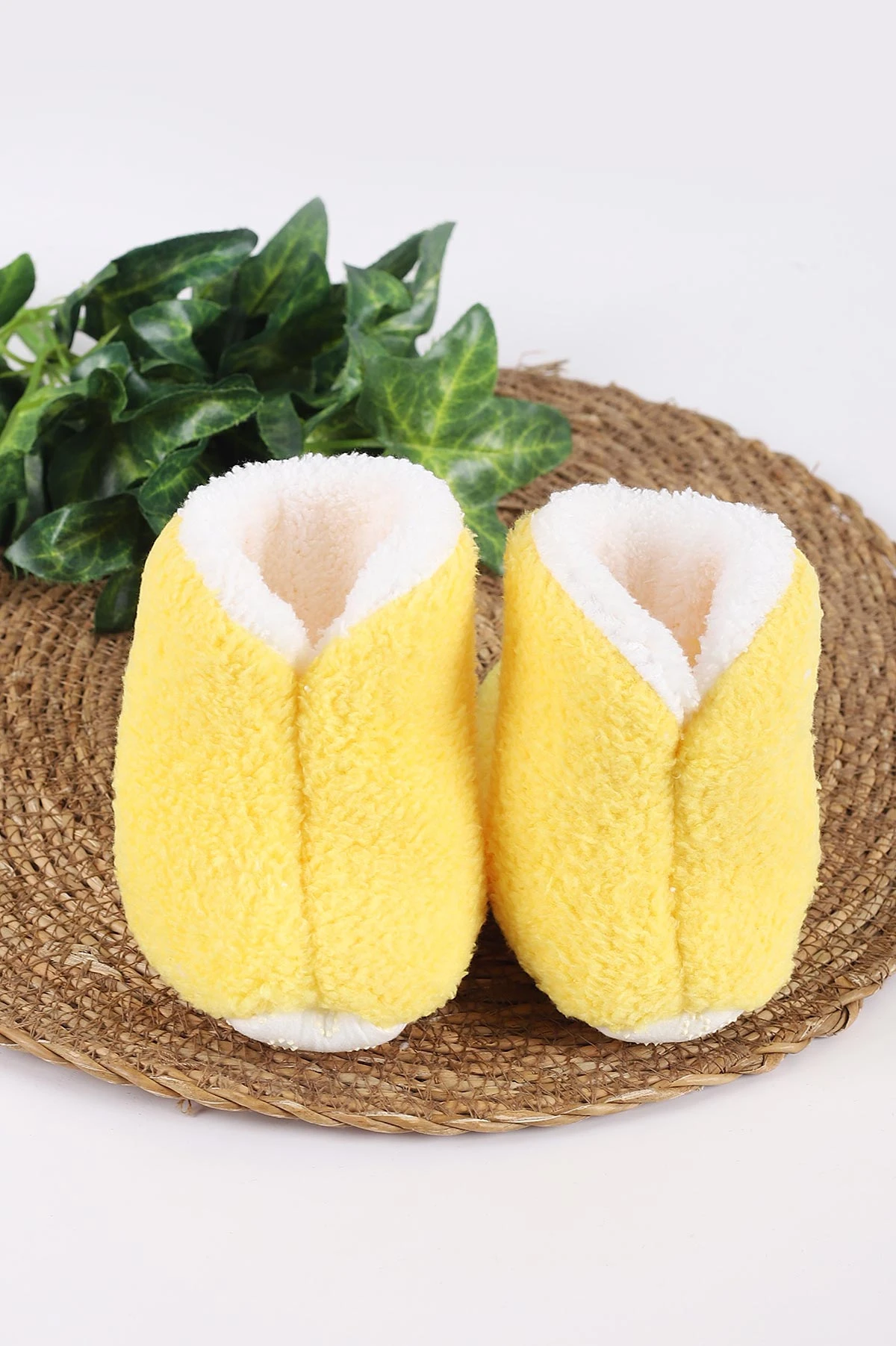 Sarı (3-6 Ay) Figürlü Peluş Bebek Kuzu Panduf 416463