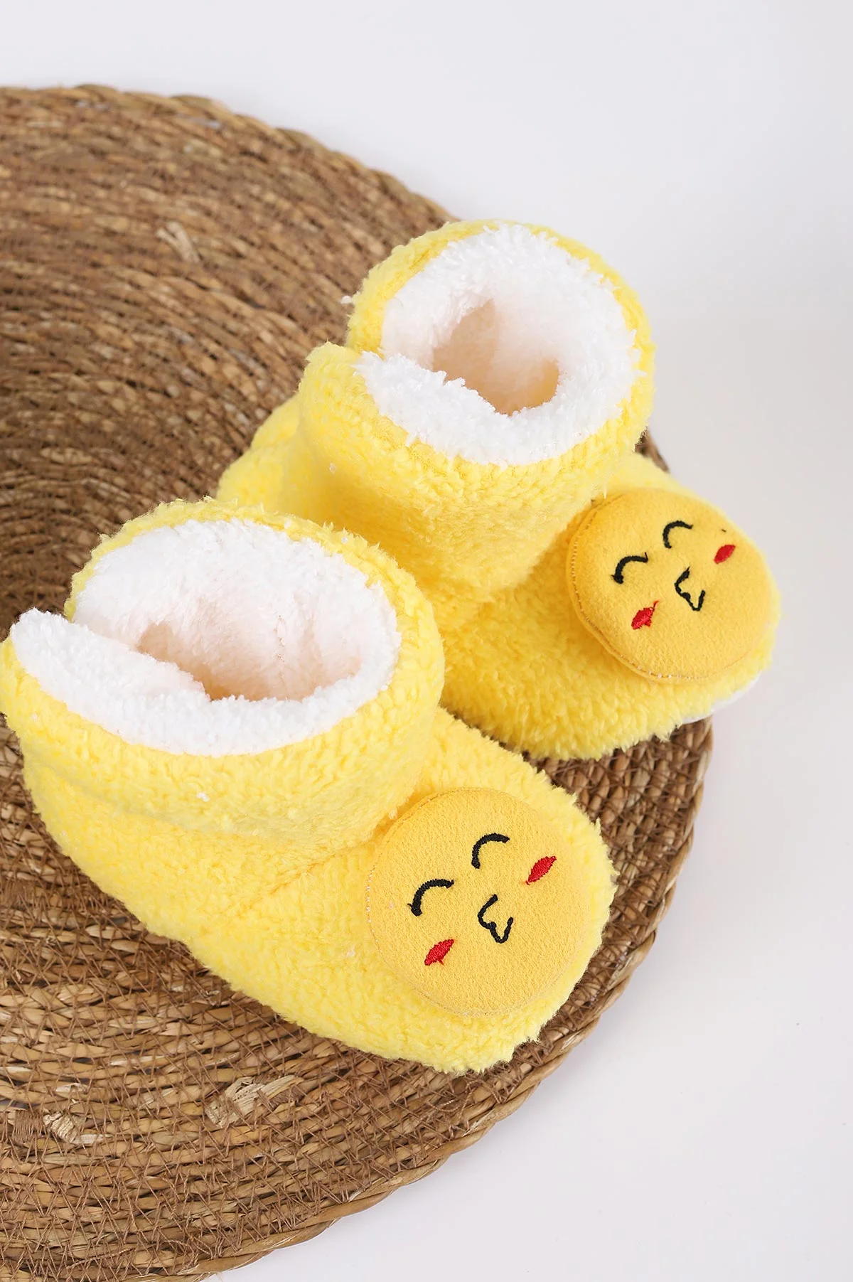 Sarı (3-6 Ay) Figürlü Peluş Bebek Kuzu Panduf 416464