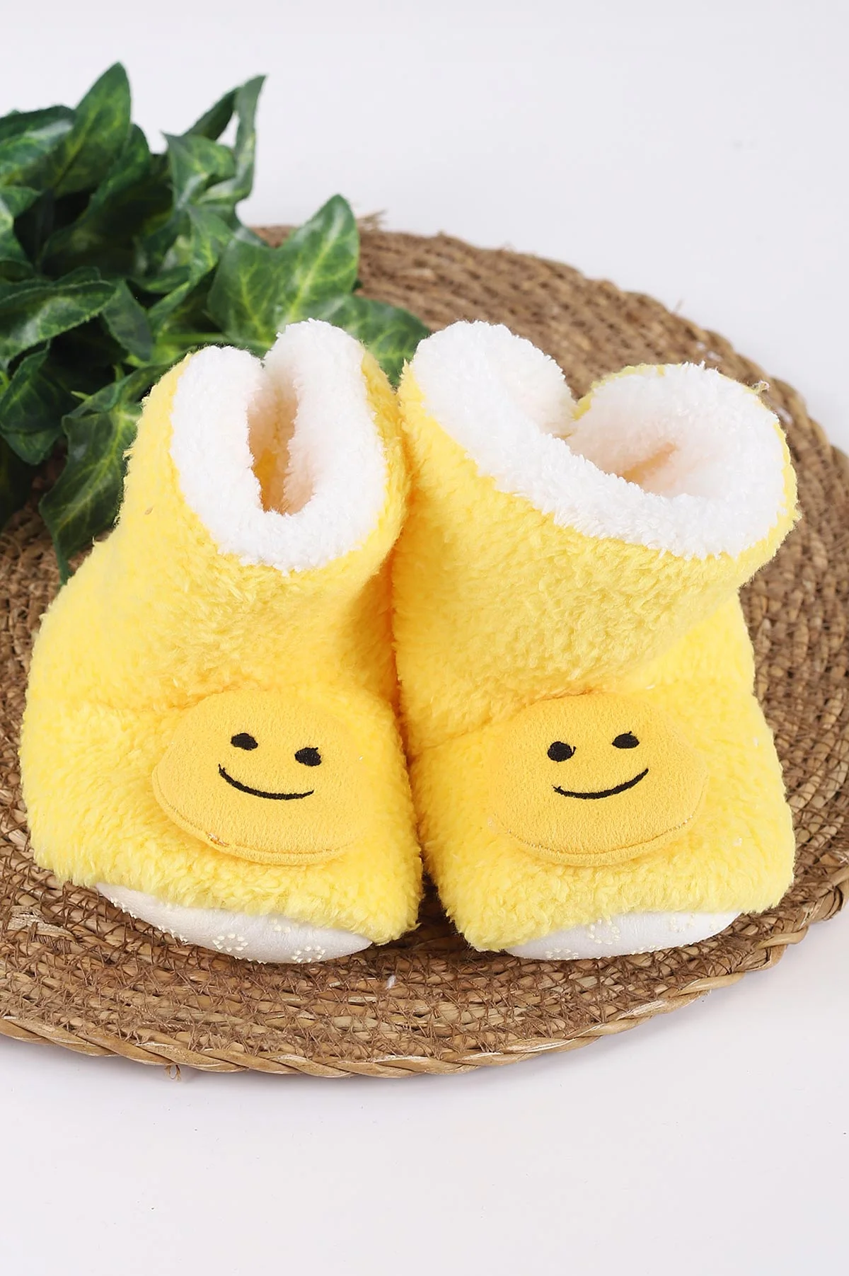 Sarı (3-6 Ay) Figürlü Peluş Bebek Kuzu Panduf 416465